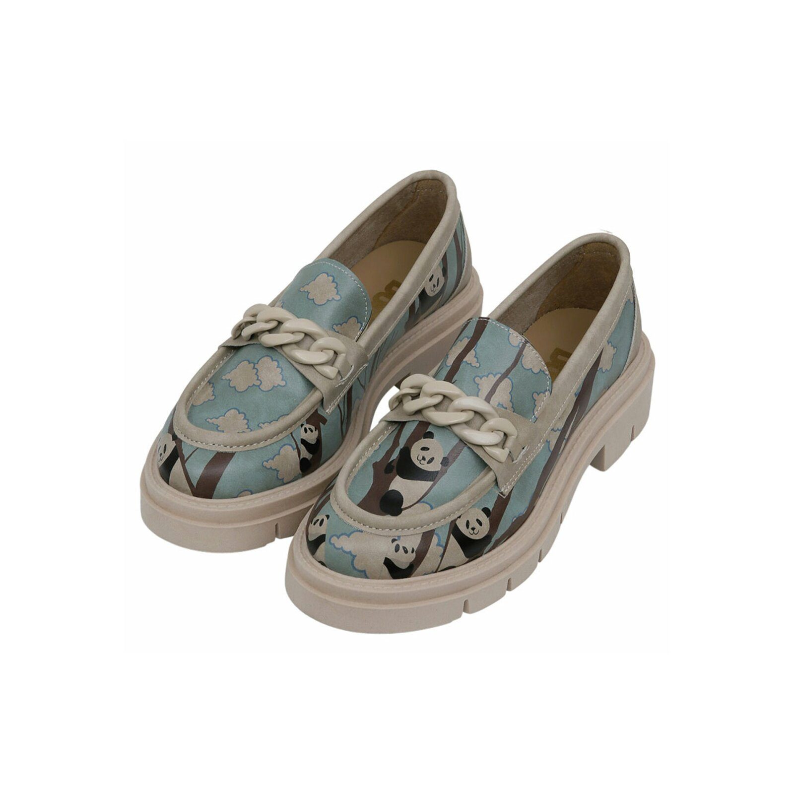 DOGO Cindy Loafer Panda Hug Damen Halbschuhe Loafer Handgefertigt