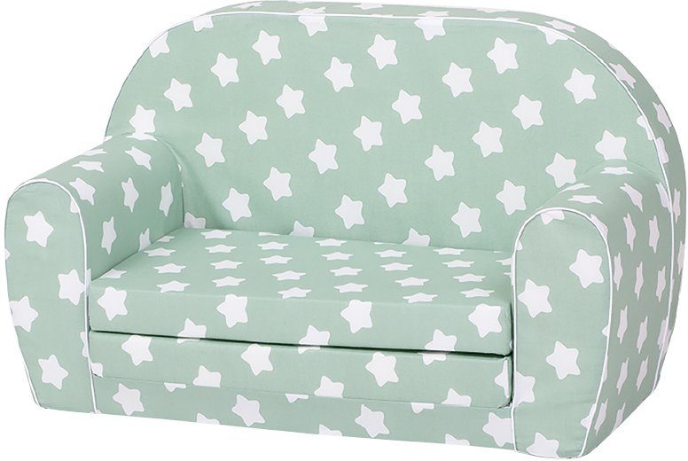 Knorrtoys® Sofa Green White Stars, für Made Kinder; in Europe