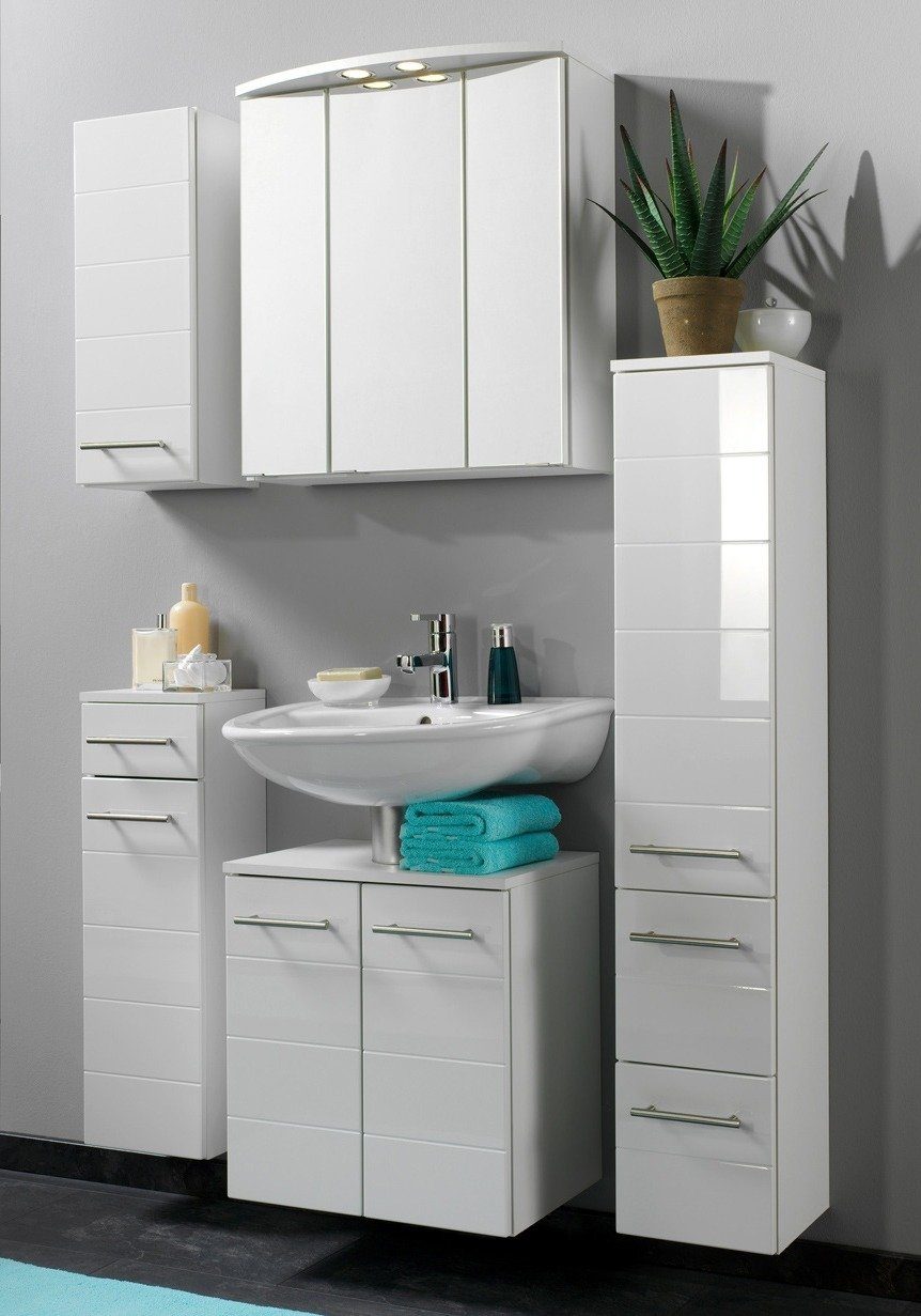 welltime Hängeschrank Porto Breite 25 cm, mit hochglänzenden Fronten günstig online kaufen