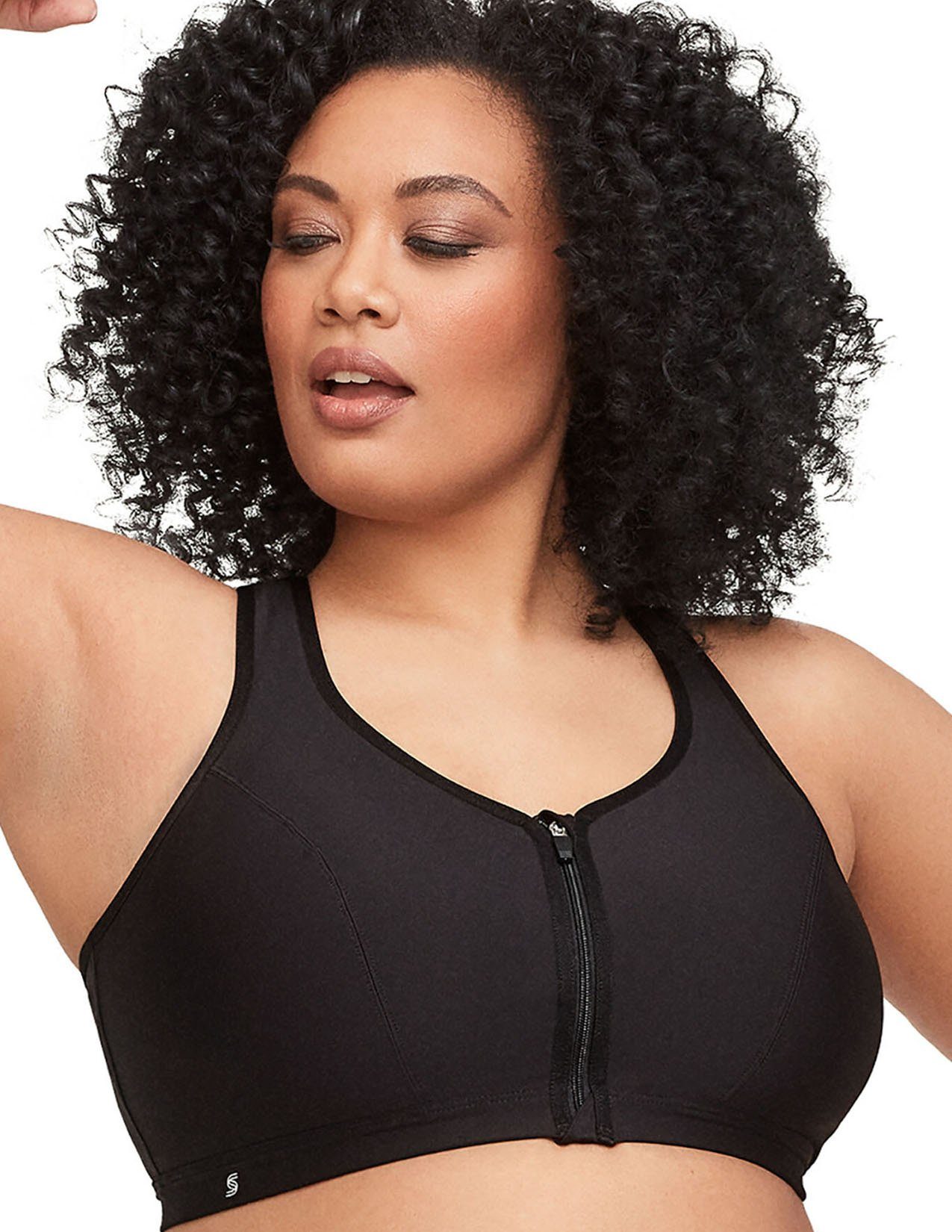 GLAMORISE Bügelloser BH Sport-BH mit Reißverschluss günstig online kaufen