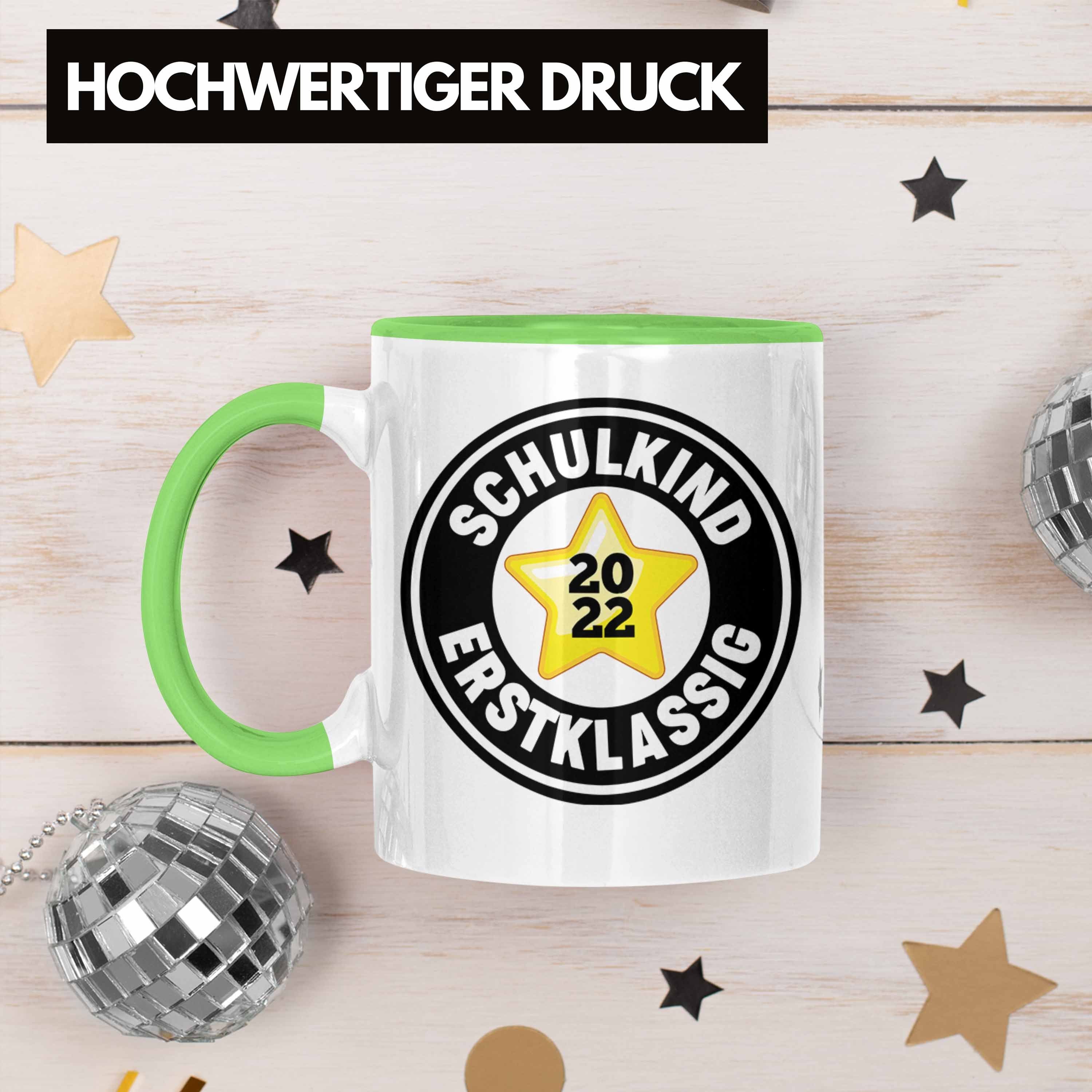 - Grün Schultüte Trendation Schulkind Tasse Tasse Mädchen Füllung Trendation Schulanfang Schultag Schulstart Schulkind 2022 Geschenk Schuleinführung Einschulung Junge Erstklassig 1. Geschenkidee