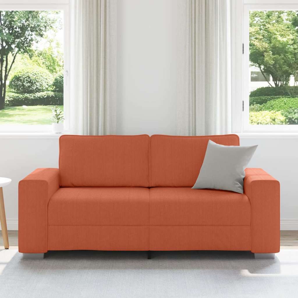 vidaXL Sofa Zweisitzer-Sofa Rot Orange 140 günstig online kaufen