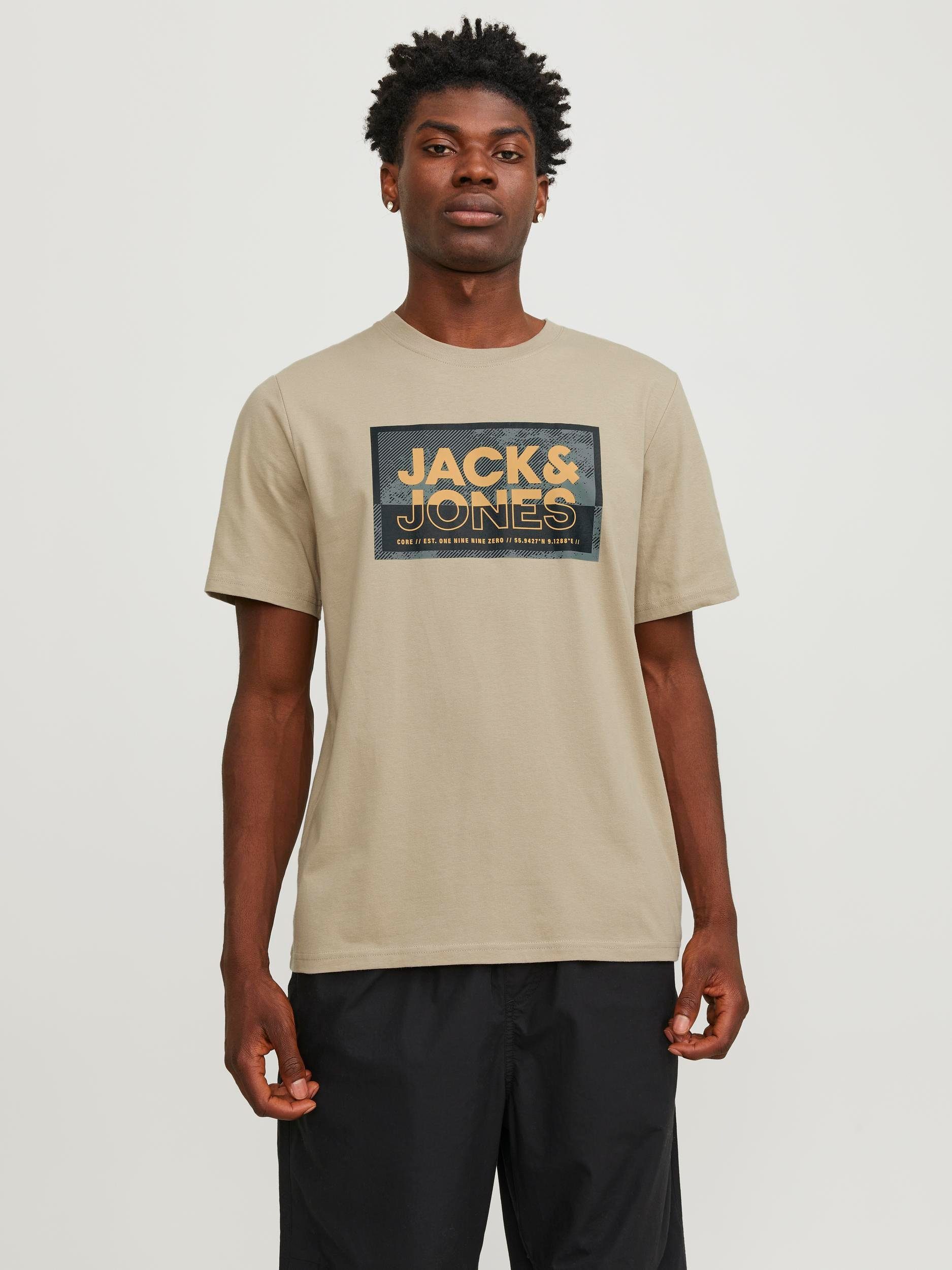 Jack & Jones Kurzarmshirt JCOLOGAN TEE SS CREW NECK SS24 LN