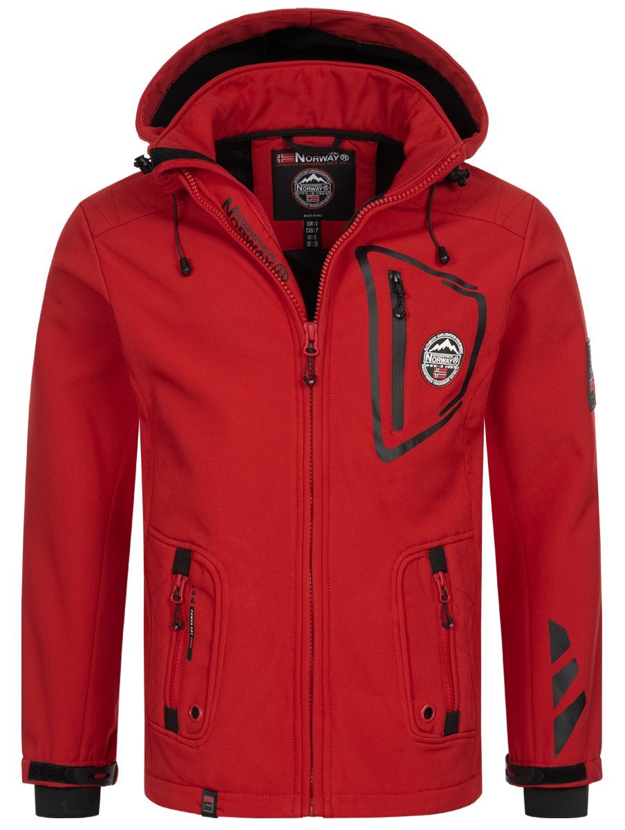 Geographical Norway Softshelljacke Herren Herbst Winter Jacke Softshell Jacke Outdoor Regen Übergangs