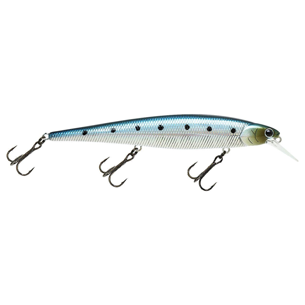 Lucky Craft Kunstköder Lucky Craft SW Slender Pointer 127 MR-S Wobbler, (1-St) Metallic Sardine | Kunstköder