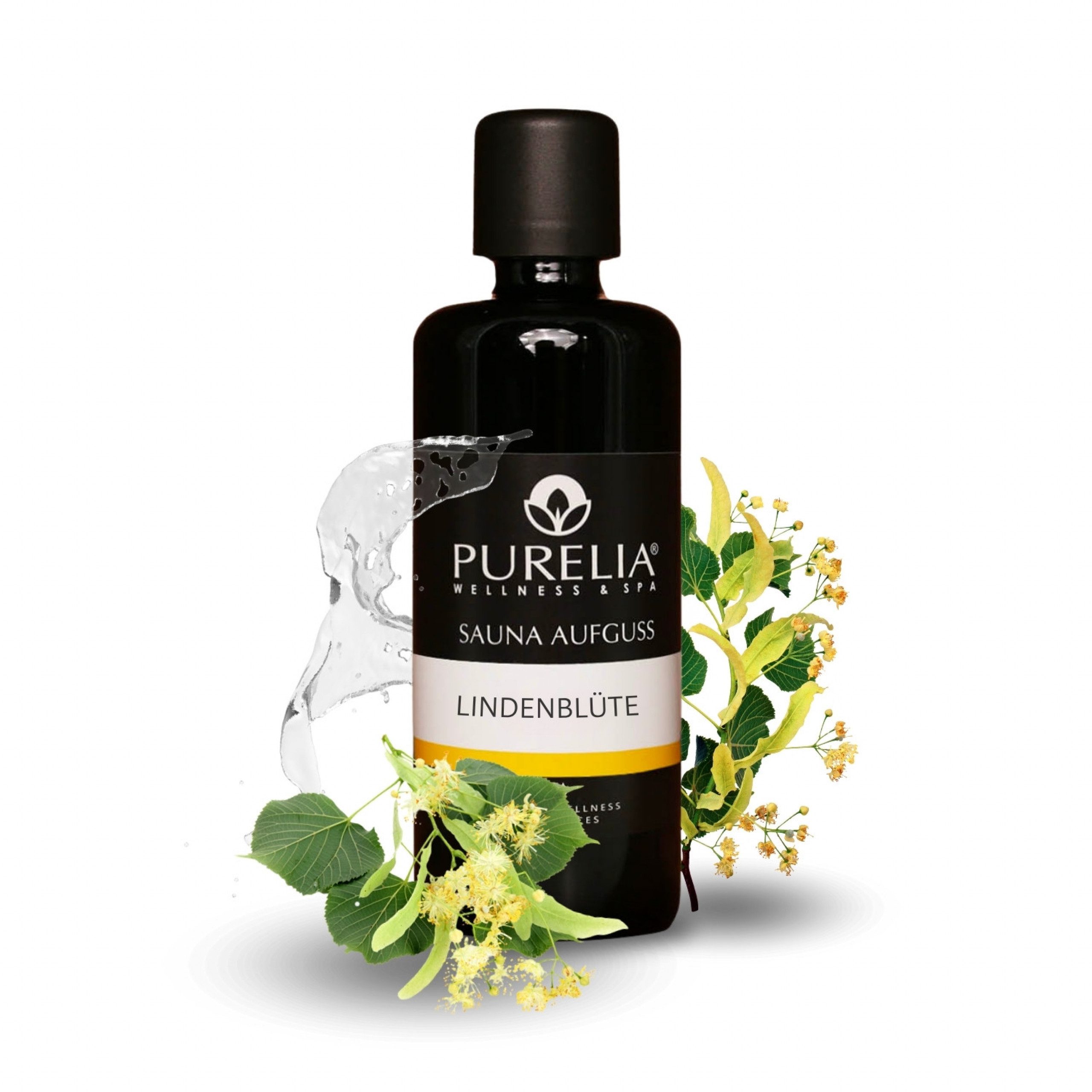 Purelia Aufgusskonzentrat PURELIA Saunaaufguss Konzentrat Lindenblüte 100 ml natürlicher