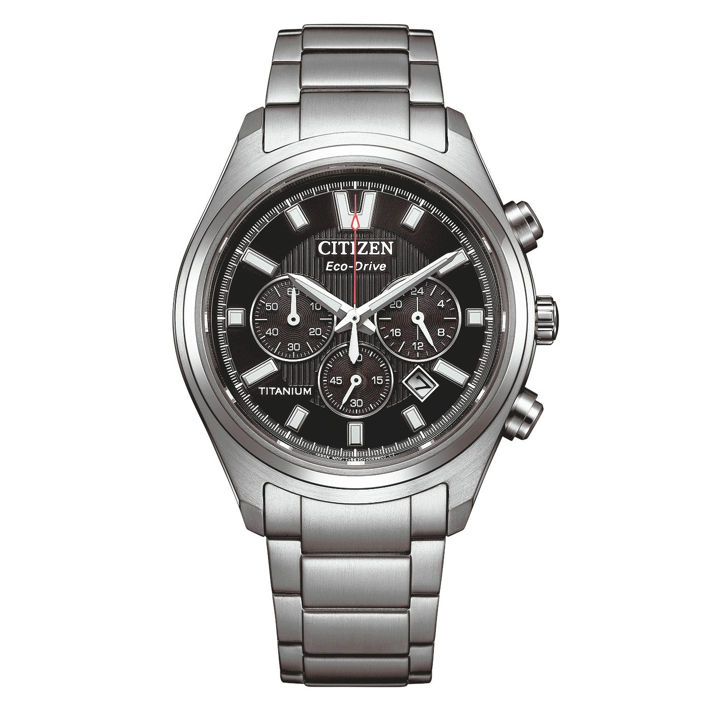 Citizen Chronograph CA4750-51E, Armbanduhr, Solar, Herrenuhr, analog, Big Date, Stoppfunktion