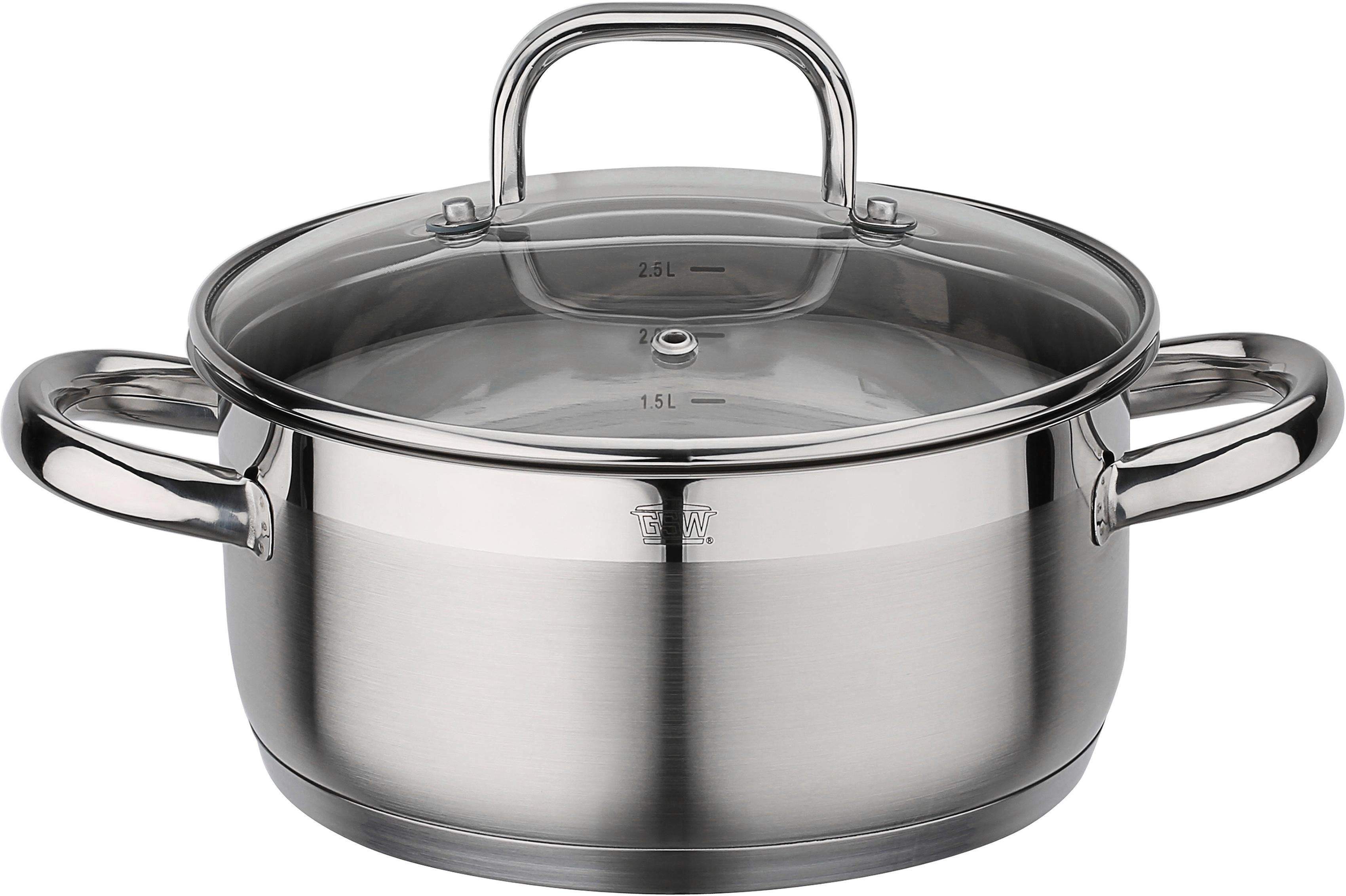 GSW Bratentopf Fogo, Edelstahl 18/8 (1-tlg), Induktion