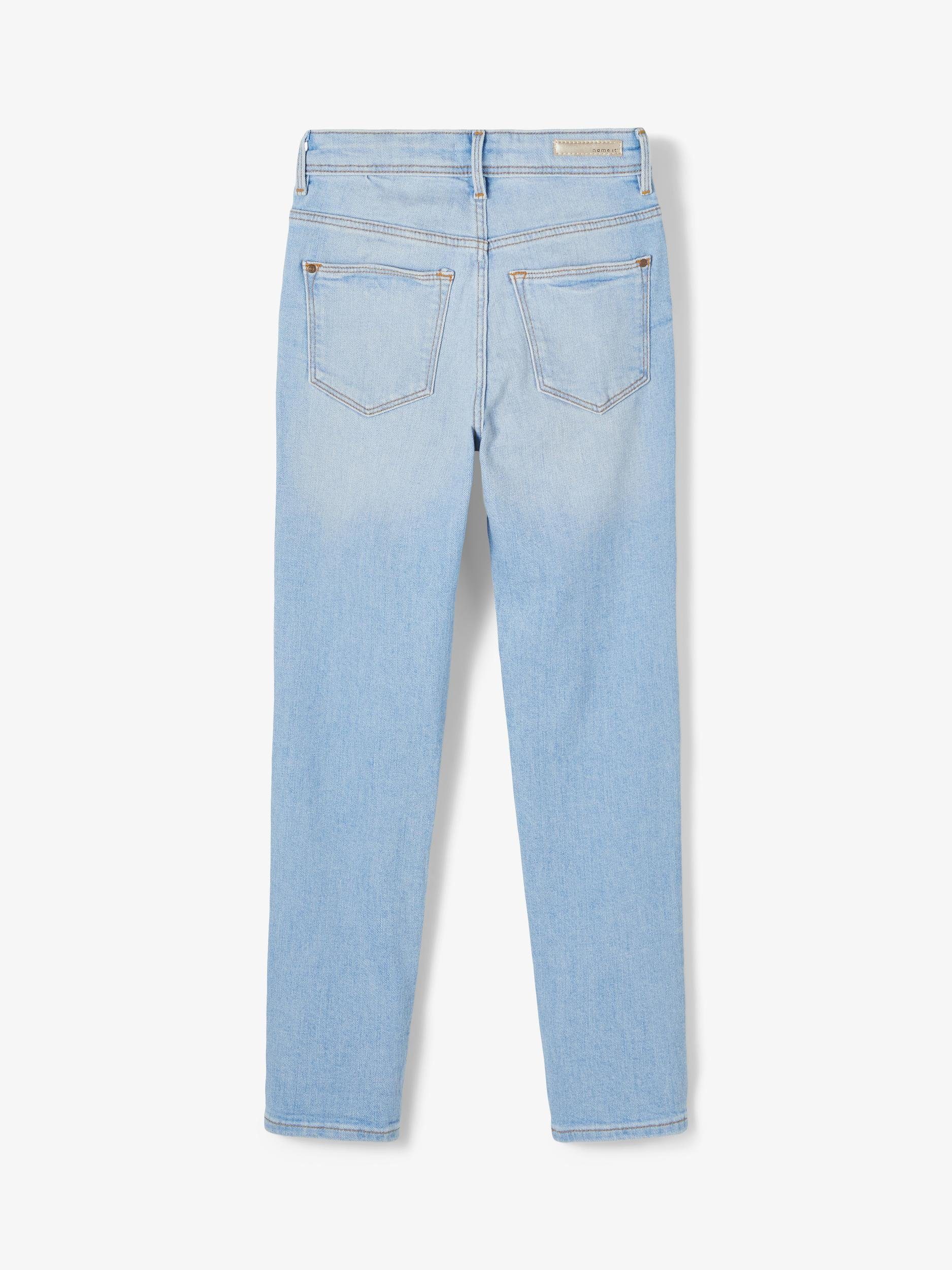 Name It 5-Pocket-Jeans Mädchen NKFROSE DNMTIPS1451HW MOM PANT BET NOOS in Unifarbe – Bild 3 von 5