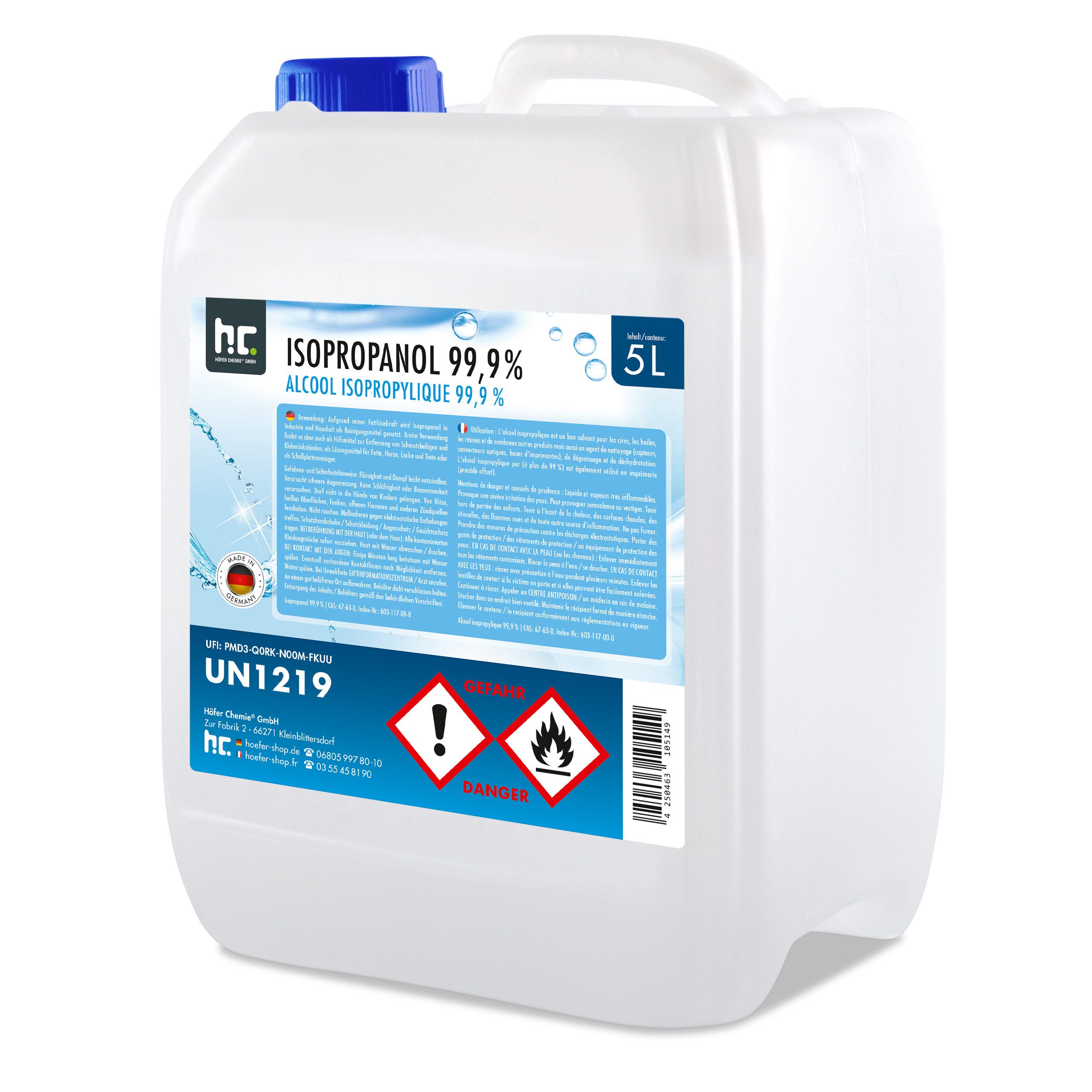 5 L Isopropanol 99,9% Grundreiniger