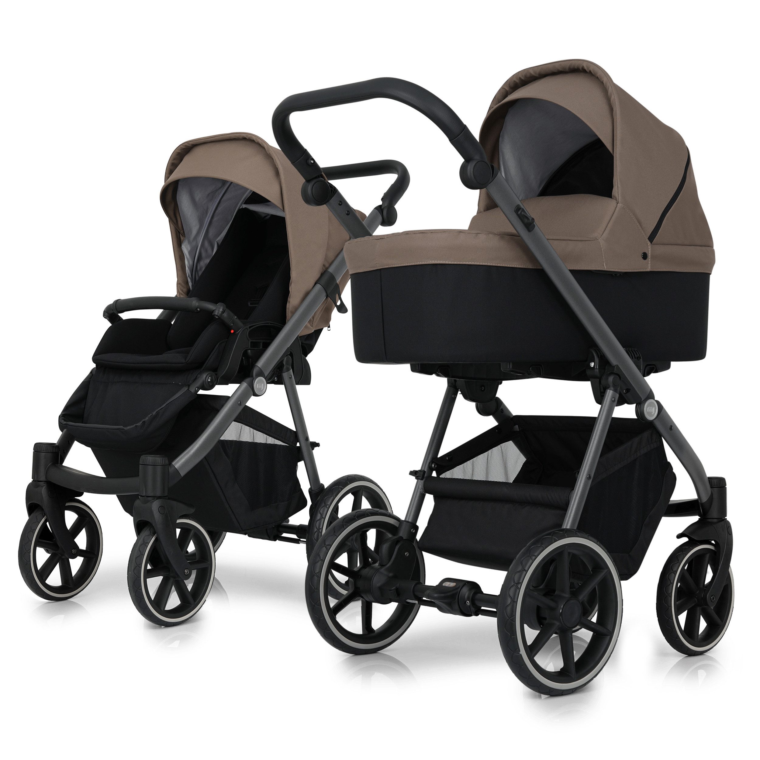 my junior Kombi-Kinderwagen my junior® NOAX² Concrete Toffee 2in1