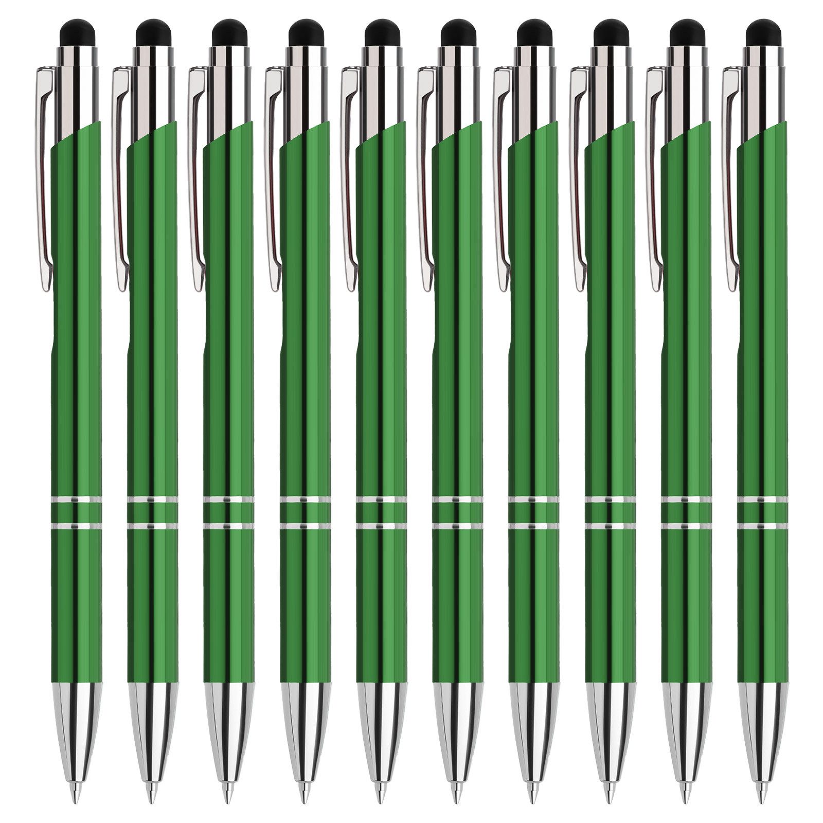 lindahandel Kugelschreiber 2-in-1 Kugelschreiber mit Touchscreen Stift, blaue Mine, (10-tlg), Kugelschreiber für Smartphone & Tablet, Büro & Schule