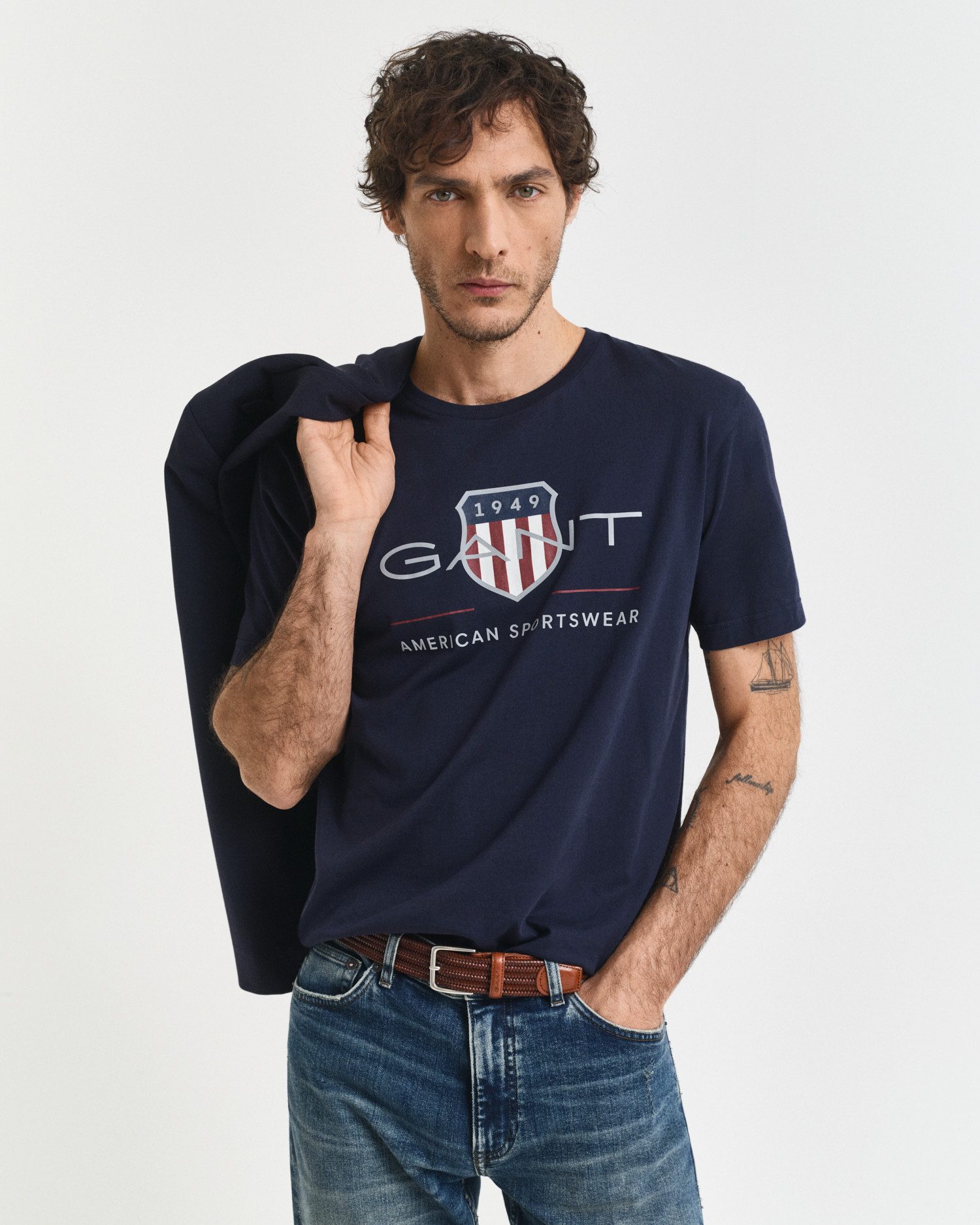 Gant T-Shirt REG ARCHIVE SHIELD SS T-SHIRT mit Logodruck auf der Brust günstig online kaufen
