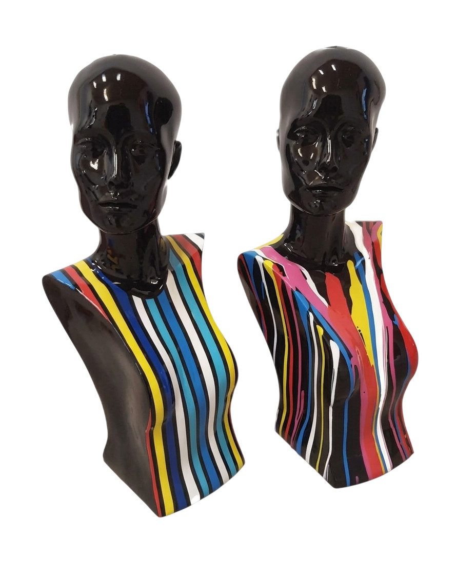 Xlmoebel Dekofigur Abstrakte Frauen Büste 58 cm Stil Skulptur Wohnzimmer Figuren, Made in Europa