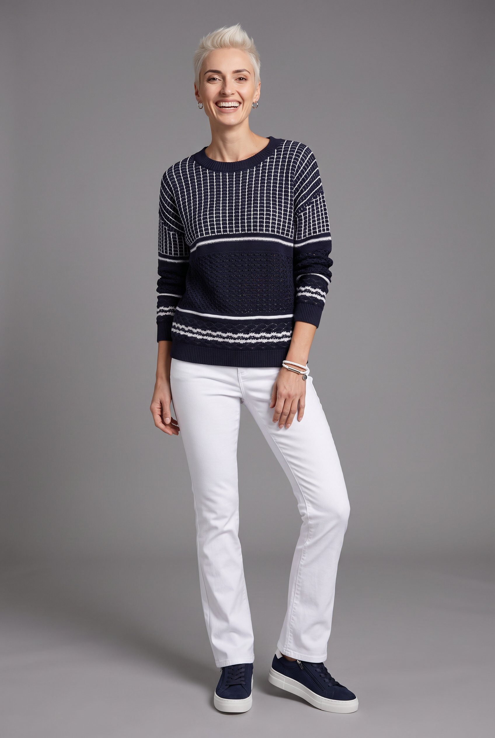 Aniston CASUAL Bootcut-Jeans in knöchelfreier Länge – Bild 5 von 5
