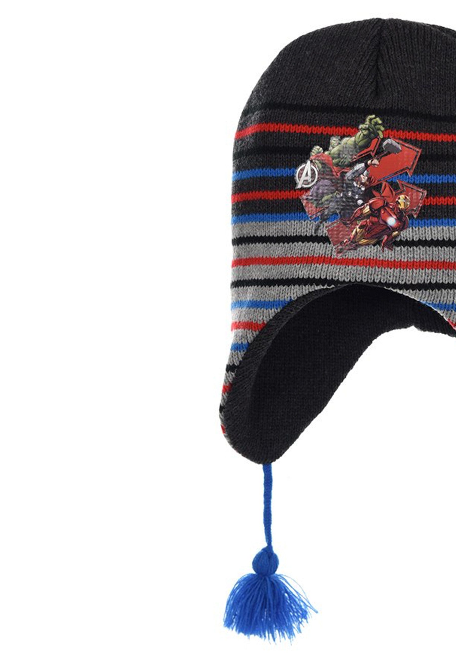 The AVENGERS Strickmütze Iron Man, Hulk, Thor, Captain America Kinder Jungen Winter-Mütze