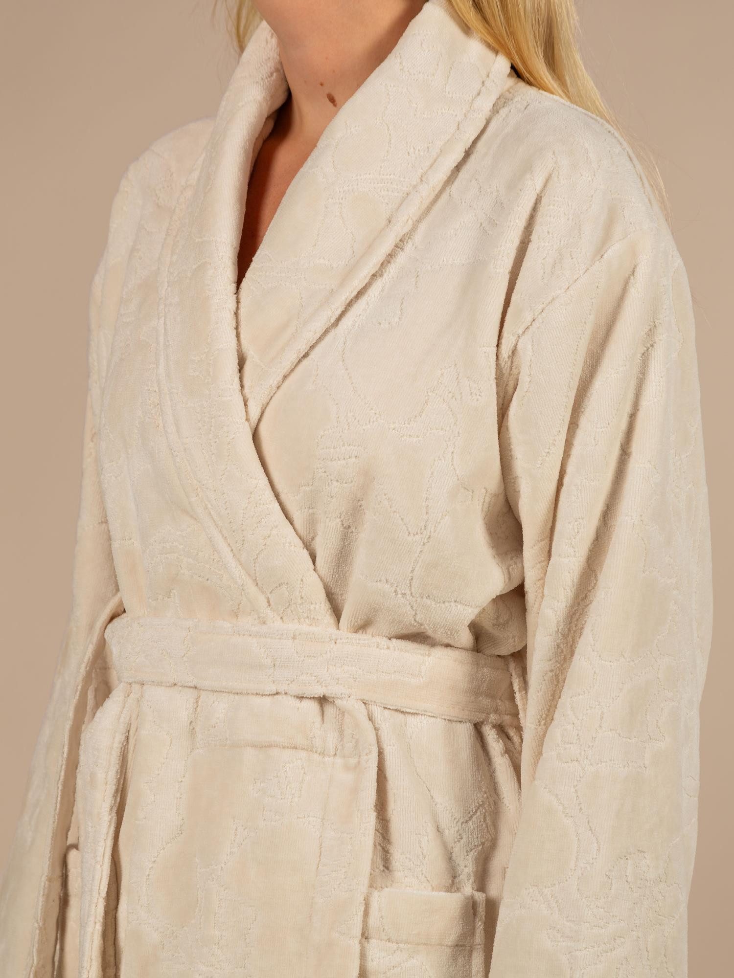 Essenza Damenbademantel Rosie, Rosie, Baumwolle Modal, Rosie, Gürtel, Rosie