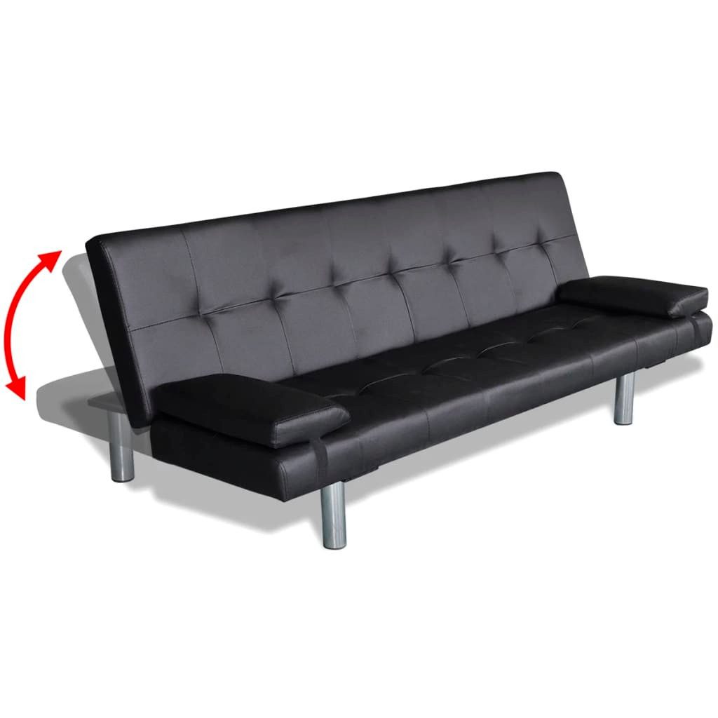 ZMH Schlafsofa mit 2 Kissen Kunstleder günstig online kaufen