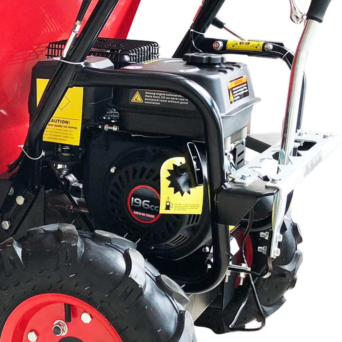 BRAST Dumper Benzin Mini Motor-Schubkarre Radlader, großer Kippbehälter, Allradantrieb