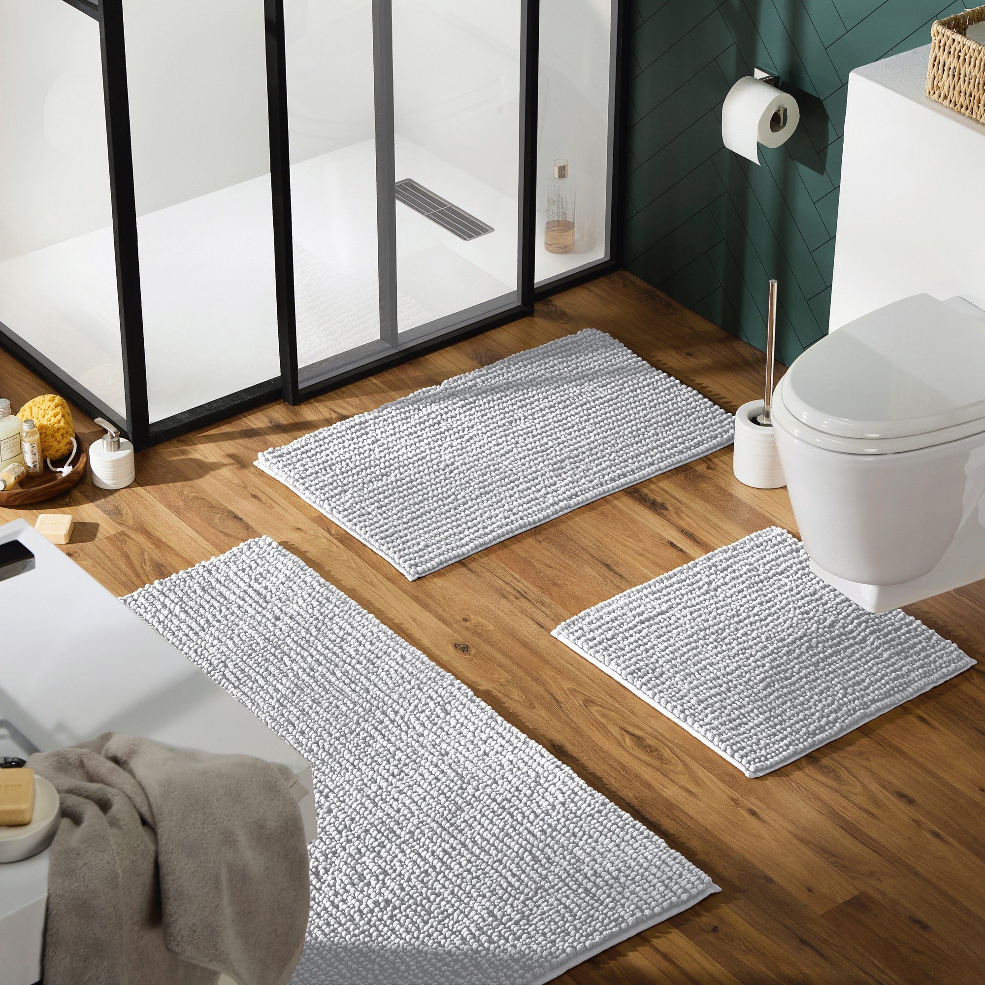 REDBEST Badematte Badematte "Arlington", Höhe 20 mm, eckig, Uni günstig online kaufen