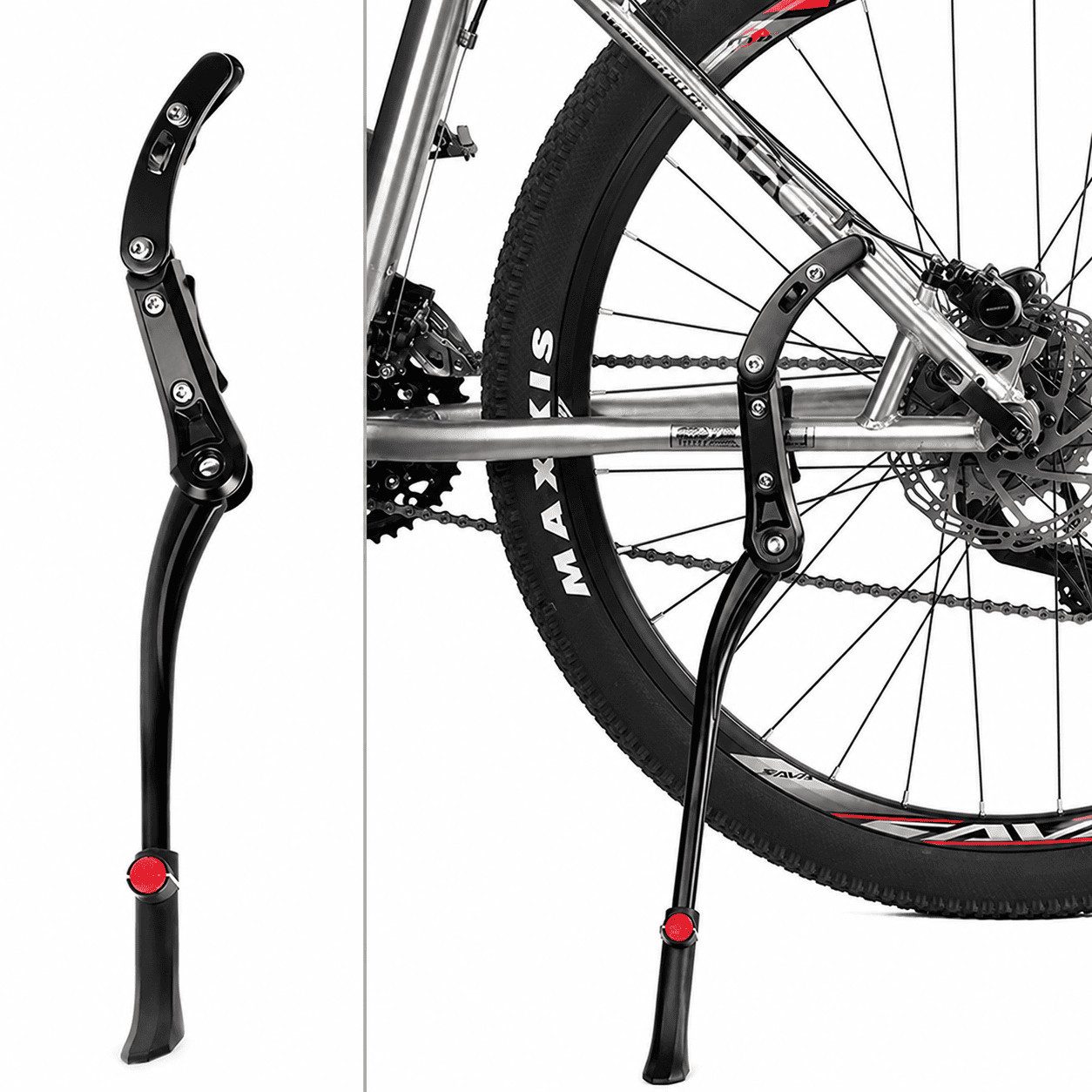 MidGard Fahrradständer Fahrrad Seitenständer Ständer Aluminium einstellbar 24,26,27,28 Zoll