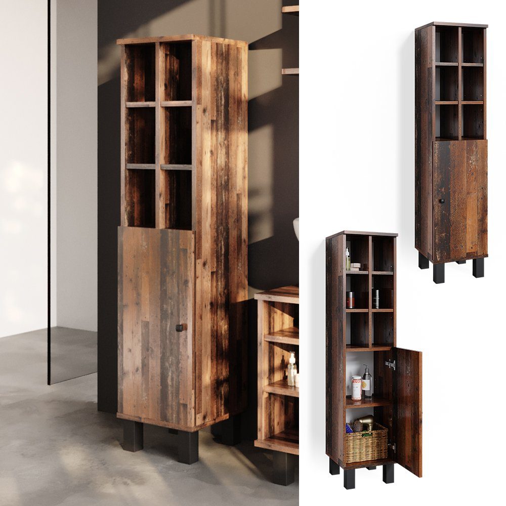 Vicco Midischrank Fynn, Eiche rustikal, 30 günstig online kaufen