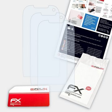 atFoliX Schutzfolie Displayschutz für Nokia 701, (3 Folien), Ultraklar und hartbeschichtet
