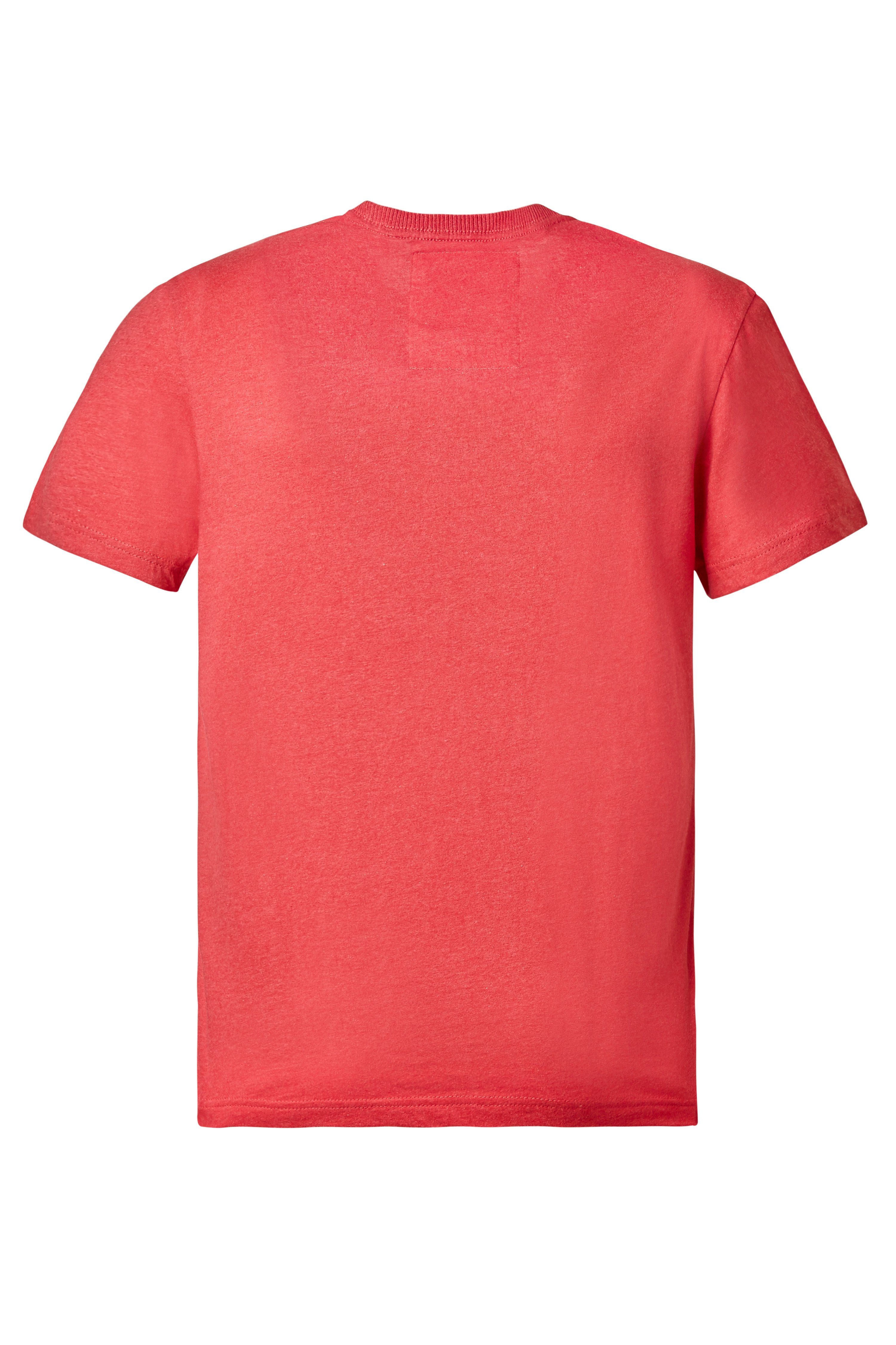 0130 red Sport melange SHERMAN T-Shirt Cordon 55