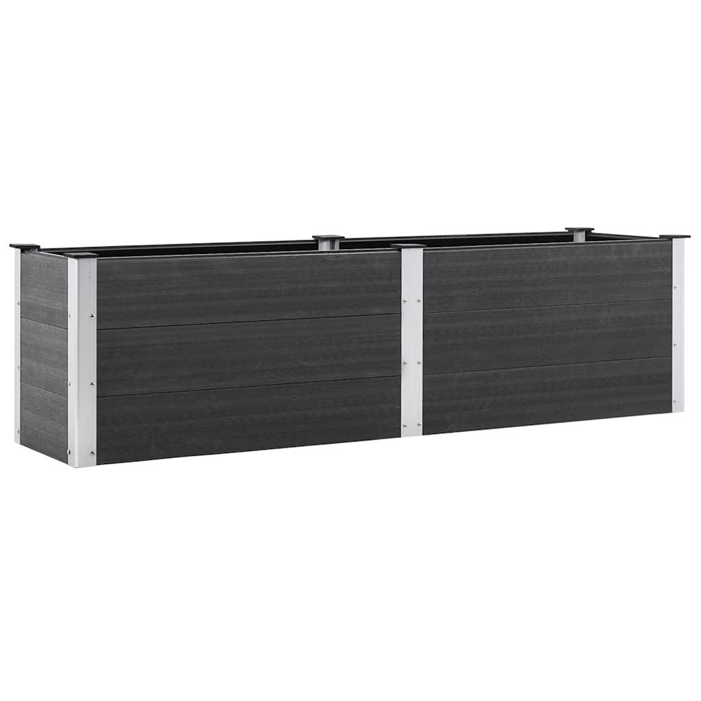 vidaXL Hochbeet Garten-Hochbeet 200x50x54 cm WPC Grau (1 St)