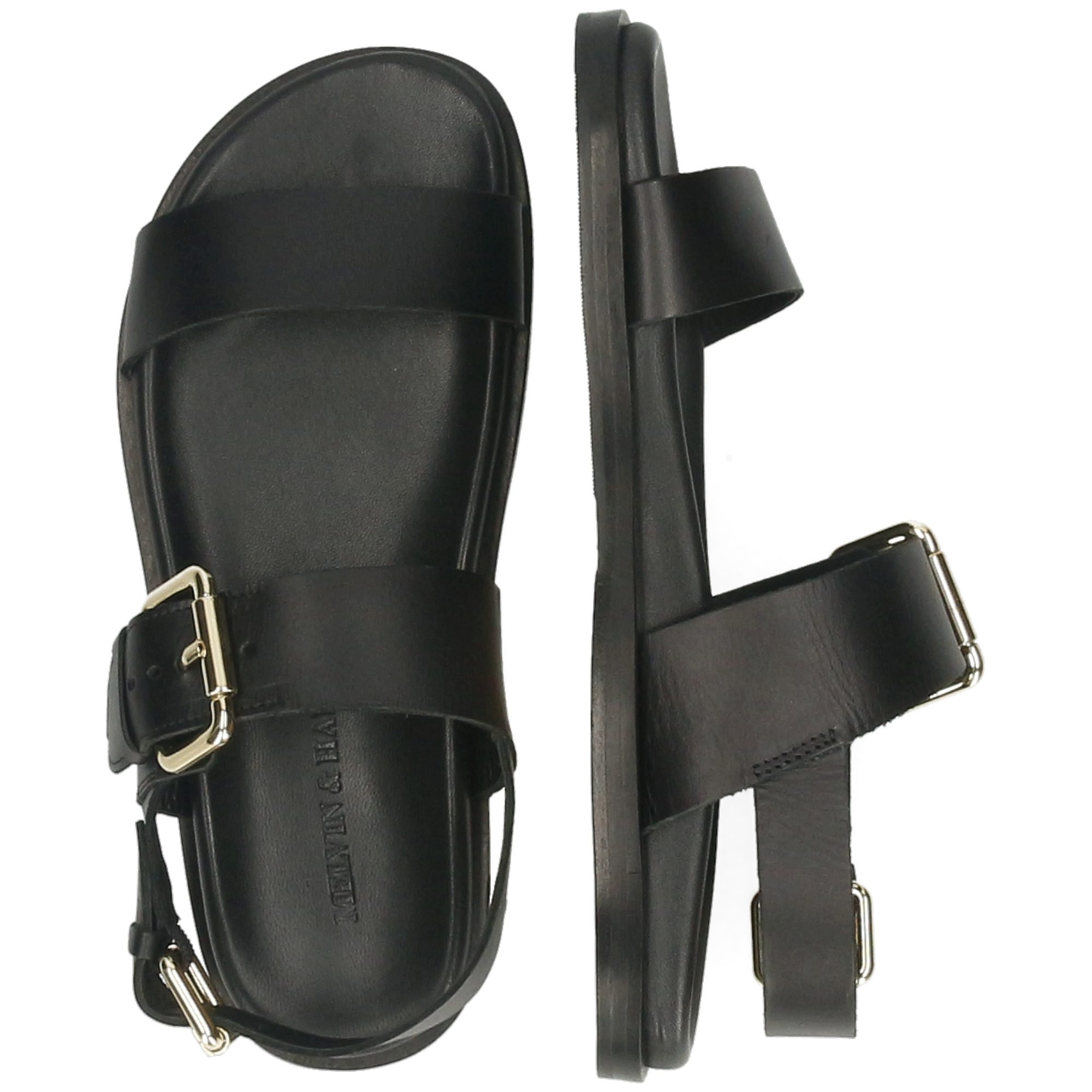 Melvin & Hamilton Petra 10 Leder-Sandalen für Damen Sandale Flache Absätze, Echtes Leder