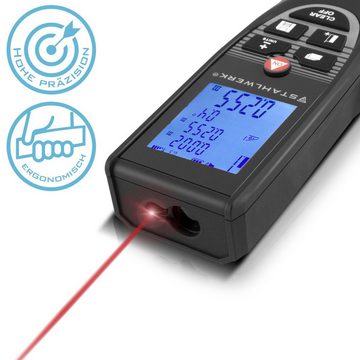 STAHLWERK Lasermessgerät Laser Entfernungsmesser LE-60 ST, (Packung, 5 St), Entfernungen