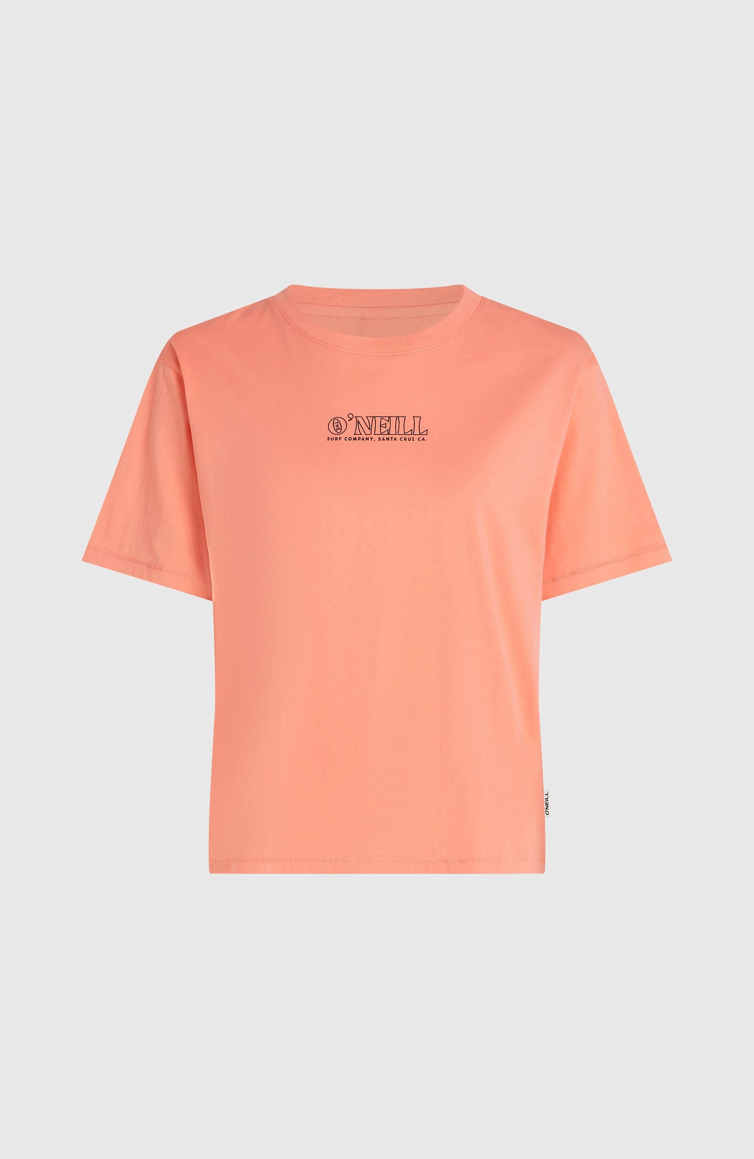 O'Neill T-Shirt O'NEILL BOXY BACK PRINT T-SHIRT sportliche Passform, lockerer Schnitt, aus Baumwolle