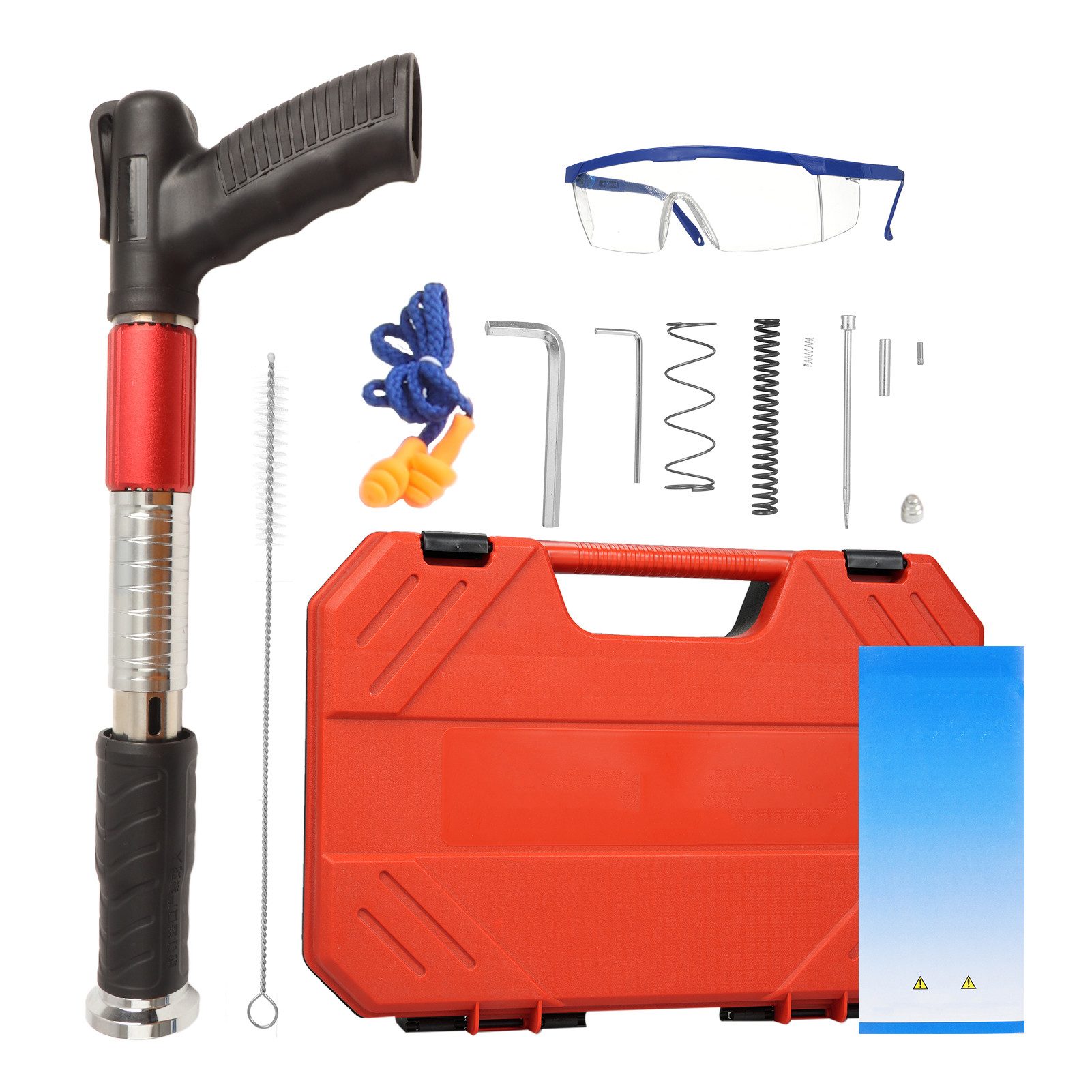 Druckluft-Nagler Manuelle, verstellbare Mini-Wandnagelpistole aus Stahl mit 5 Gängen