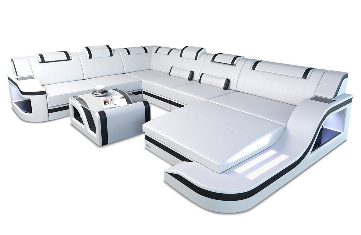 Sofa Dreams Wohnlandschaft XXL Ledersofa Palermo günstig online kaufen