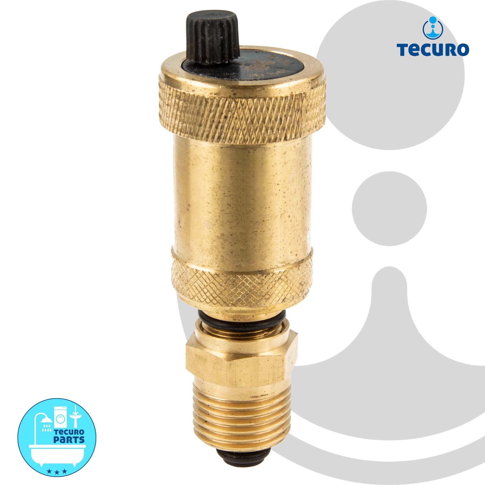 tecuro Heizkörper Schnellentlüfter, automatisch - mit Absperrventil 1/2 Zol günstig online kaufen