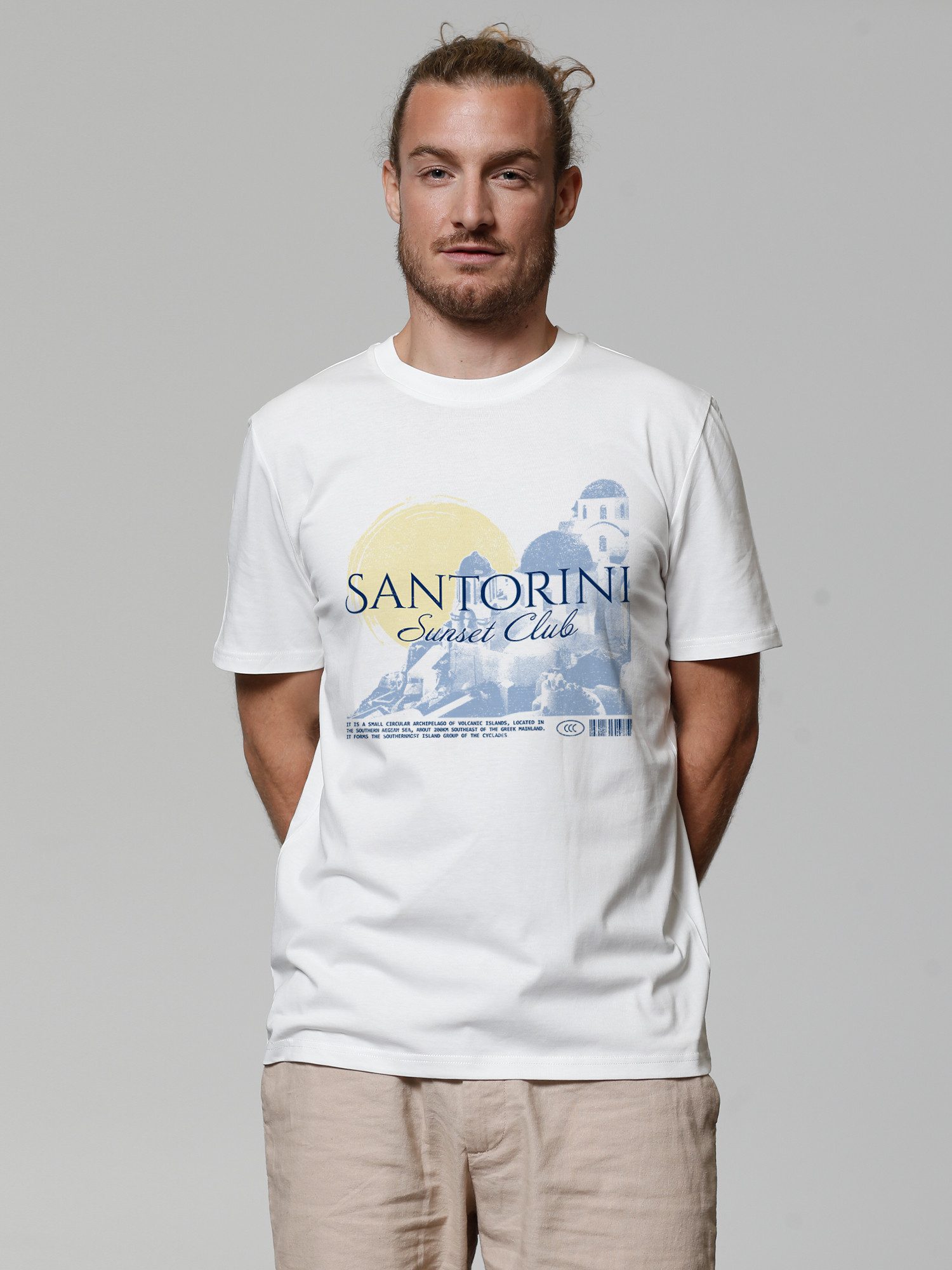 wat? Apparel T-Shirt Santorini Sunset Club