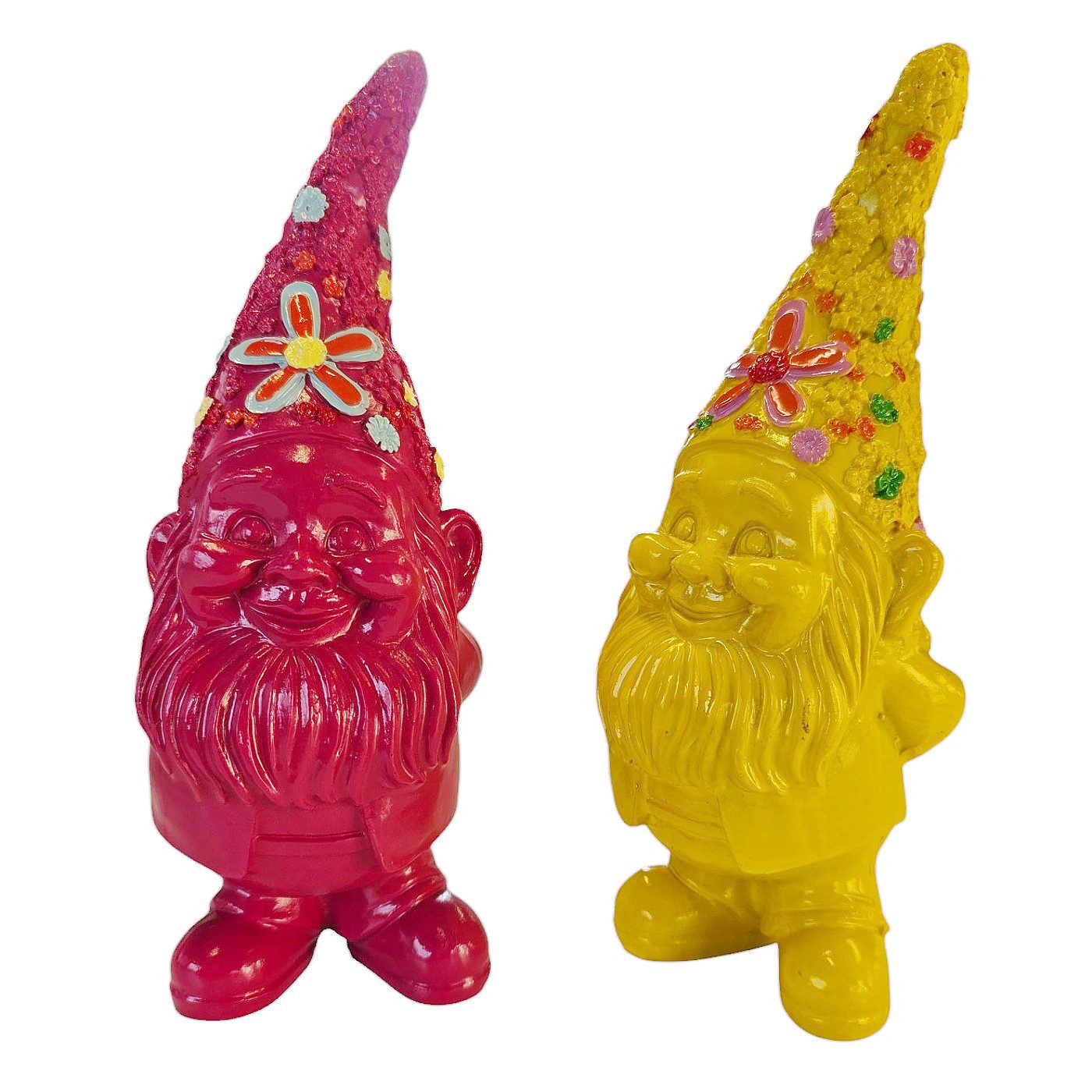Macosa Home Gartenzwerg Flower Power Pink günstig online kaufen