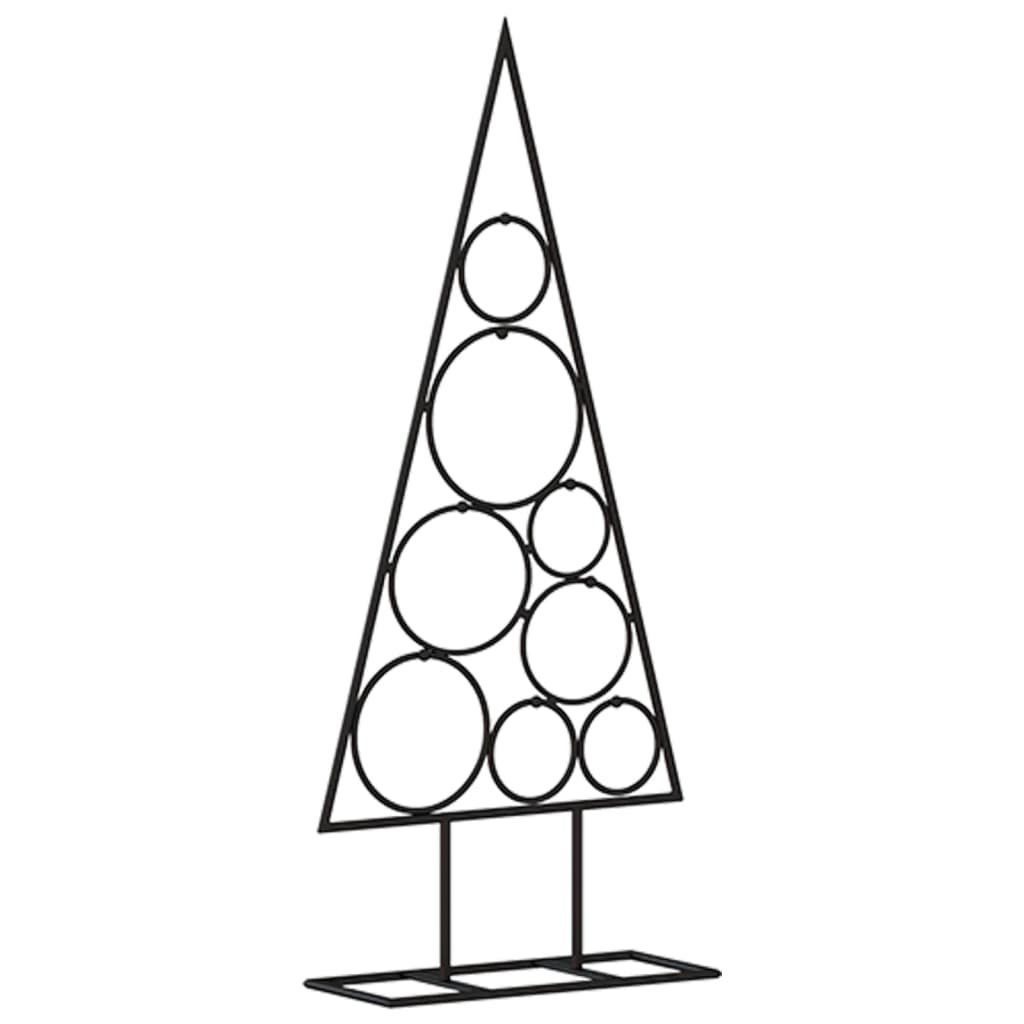 vidaXL Künstlicher Weihnachtsbaum Metall-Weihnachtsbaum Deko Schwarz 60 cm