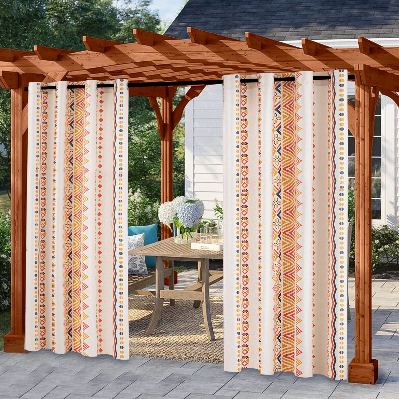 Sunicol Outdoorvorhang Bohemian outdoor vorhang wetterfest günstig online kaufen