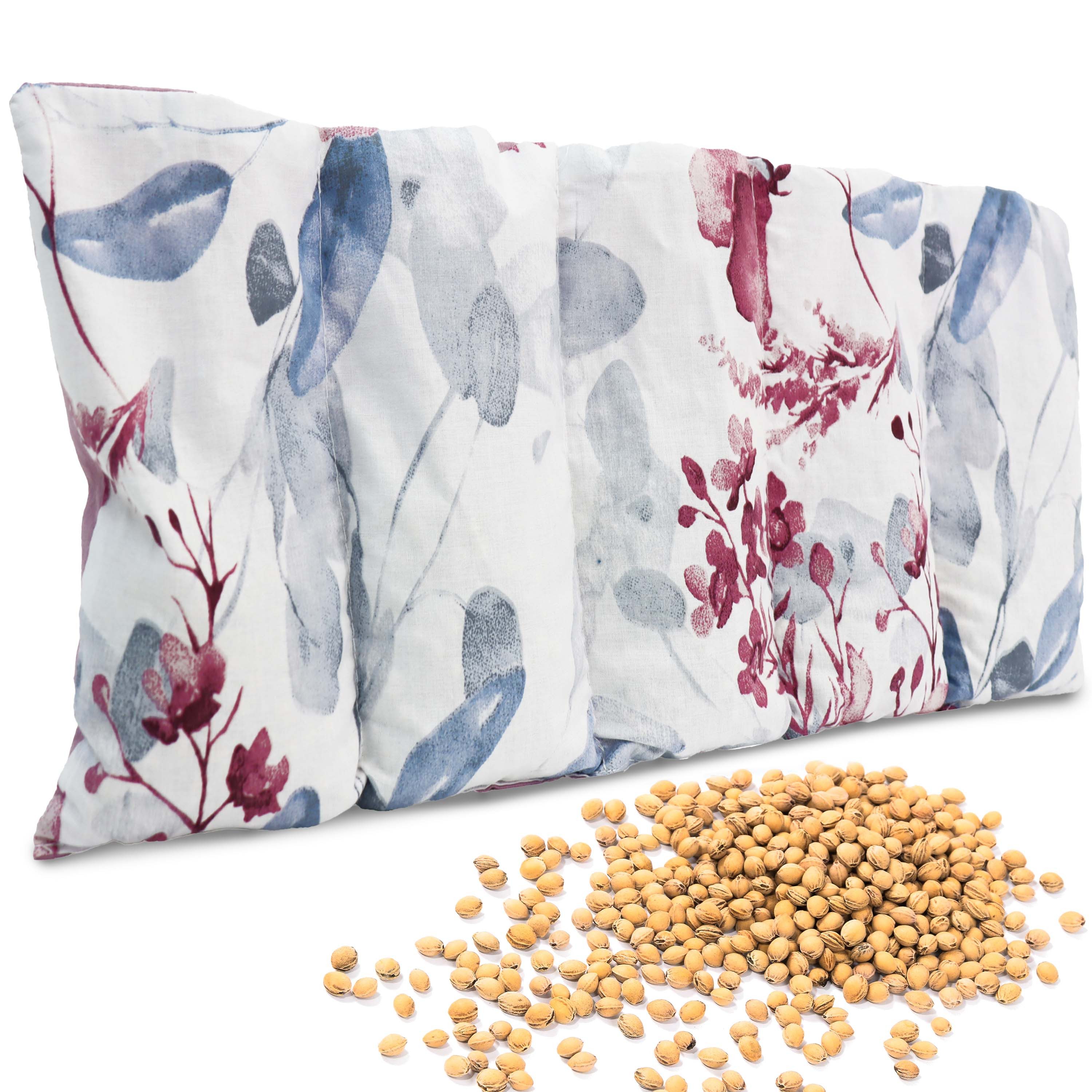 Amilian Kirschkernkissen für Mikrowelle - Kirschkernkissen Nacken Schulter - 55x20 cm, Wärmekompresse - Wärmekissen - Kältekissen