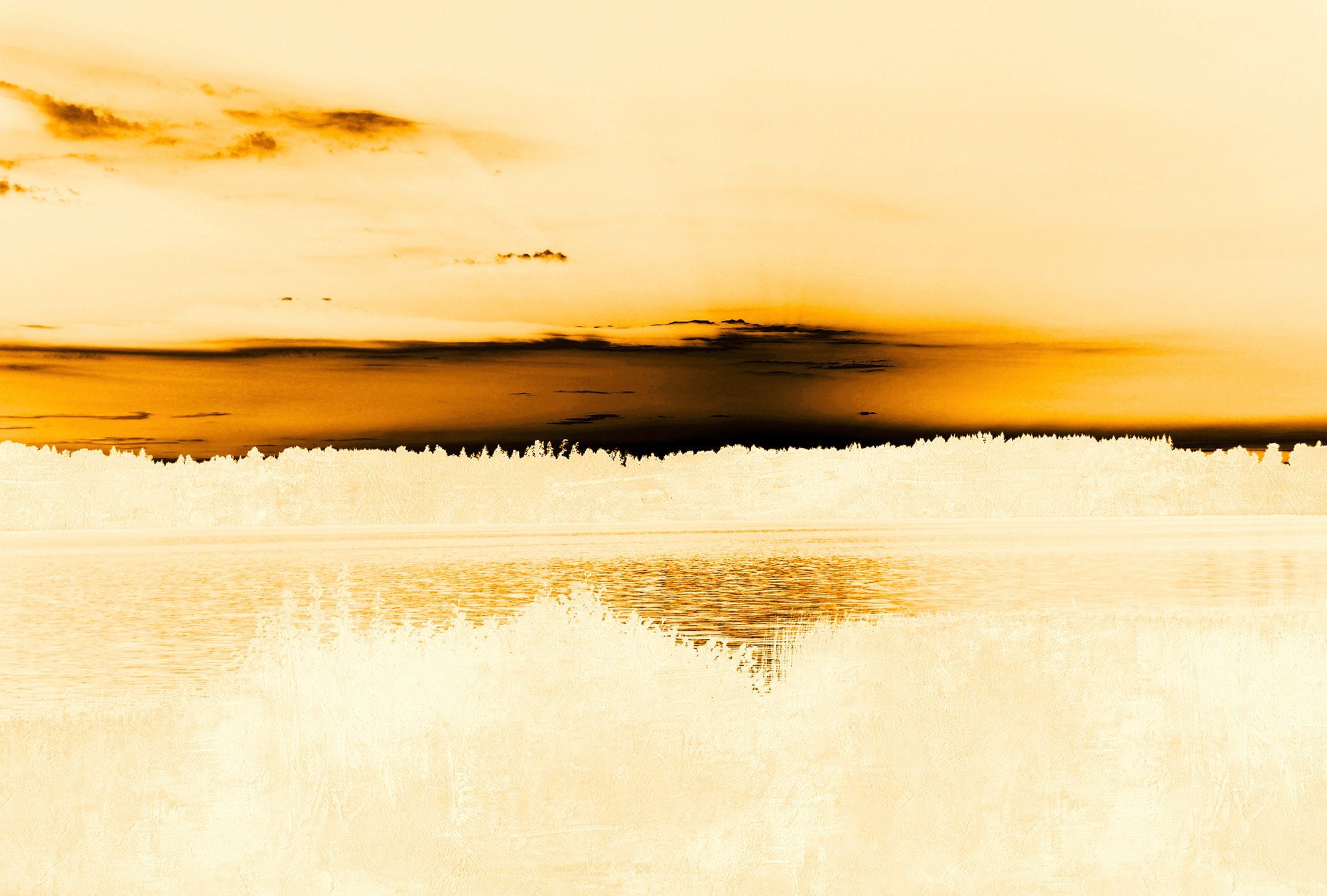Architects Paper Fototapete Atelier 47 Landscape Artwork 1, glatt, Wald, (4 St), Vlies, Wand, Schräge, Decke