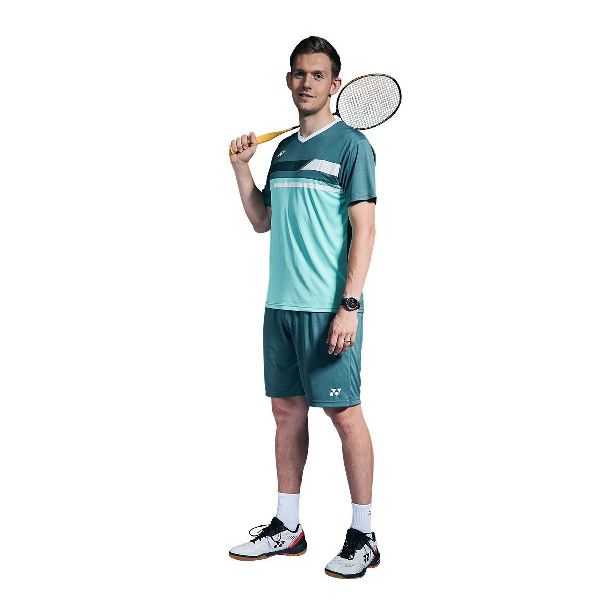 Yonex T-Shirt Crew Neck Club Team grün Herren