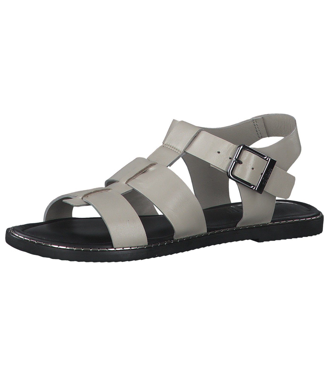 Sandalen s.Oliver Riemchensandalette Leder Taupe