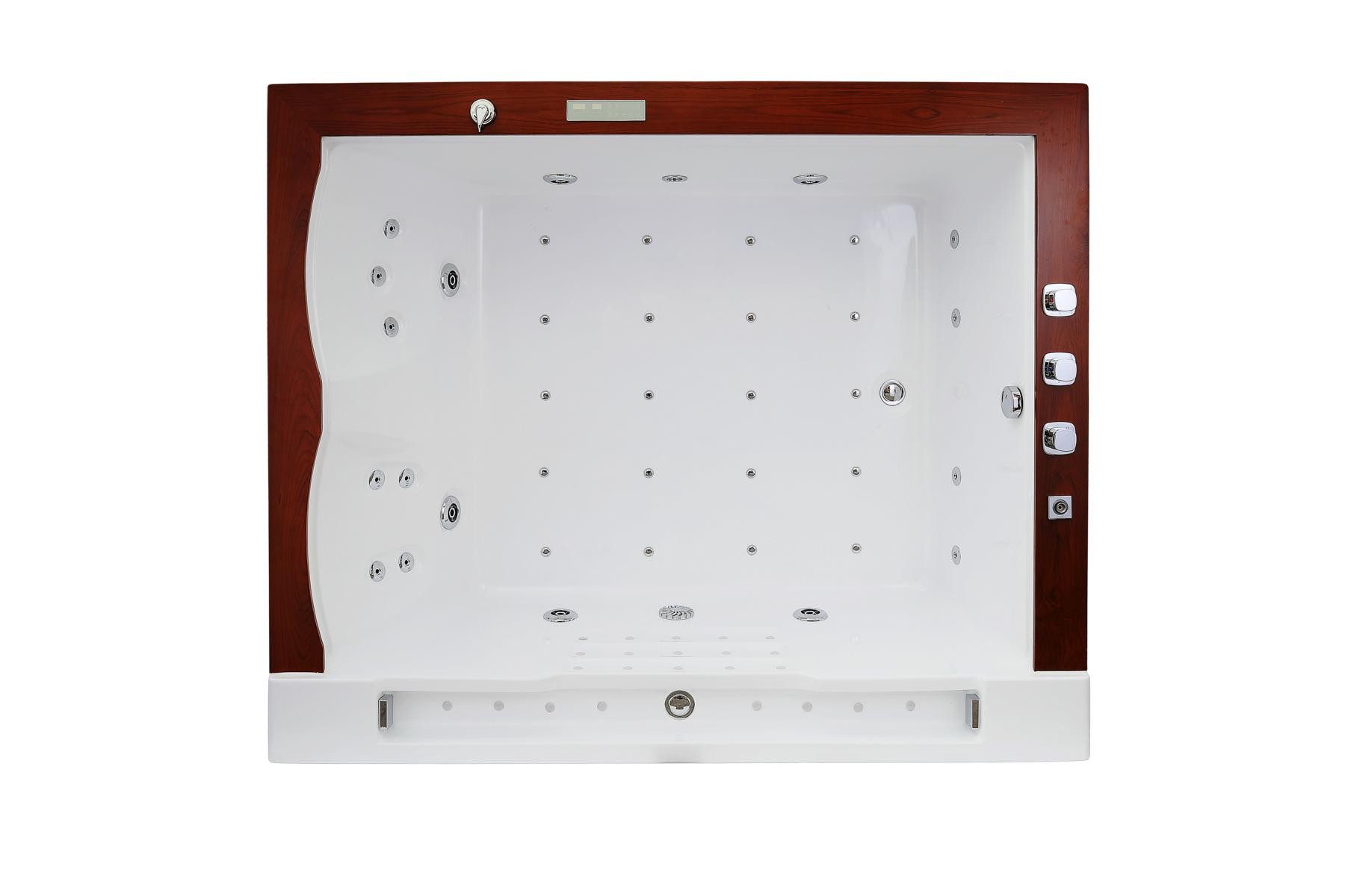 Duwilux Whirlpool-Badewanne SOFORT XL Whirlpool "Colorado 2" 191x159 Badewanne VOLLAUSSTATTUNG, (1-tlg), Heizung