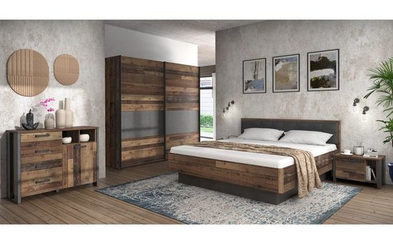 expendio Schlafzimmer-Set »Cedric 95A«, (Spar-Set, 5-St), Old Wood