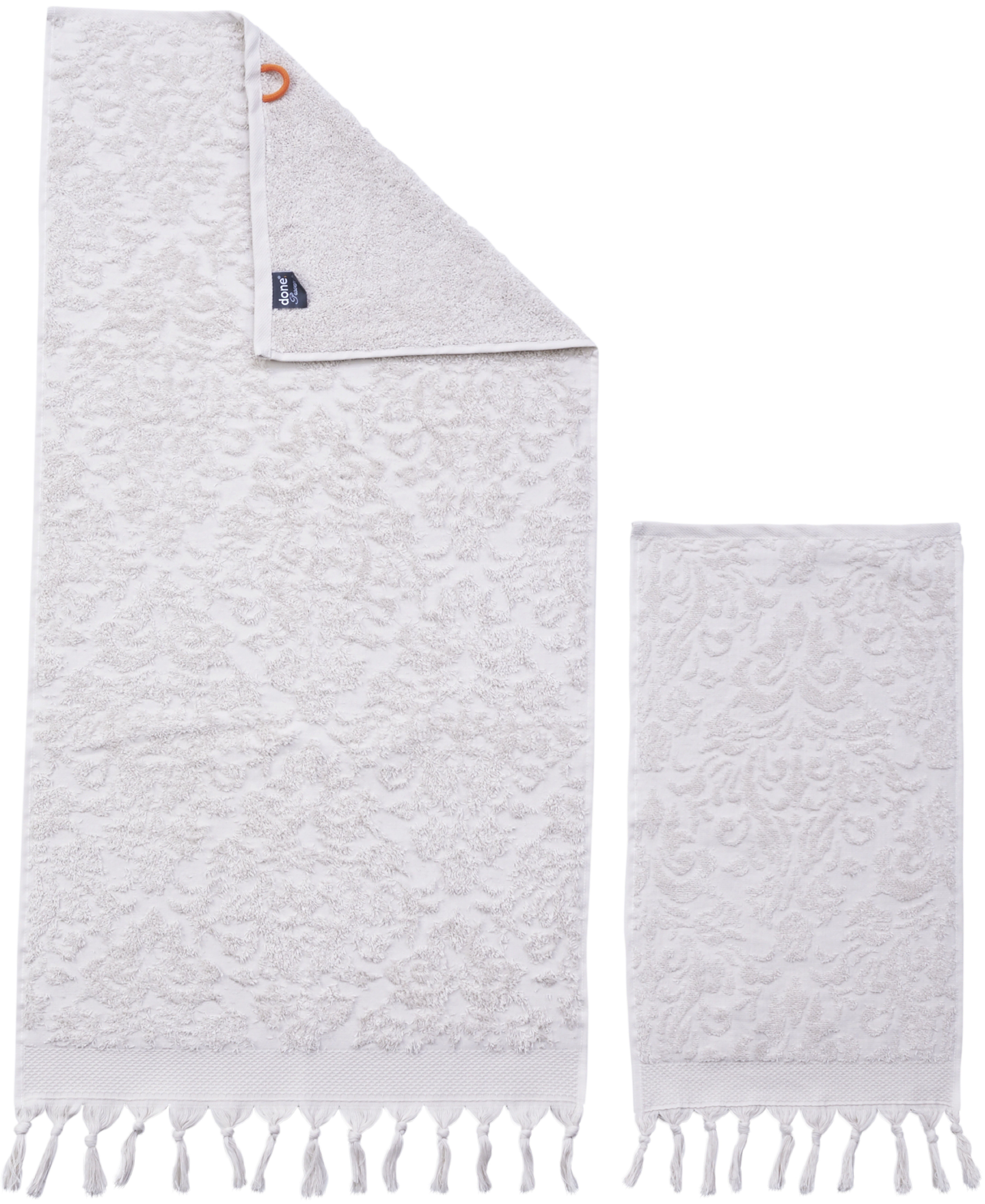done.® Handtuch Set Provence Ornaments 2 Gästetücher (30x50 cm), 2 Handtücher (50x100 cm), Walkfrottier (Set, 4-St), Uni Farben, Ornamente, in verschiedenen Set Varianten erhältlich