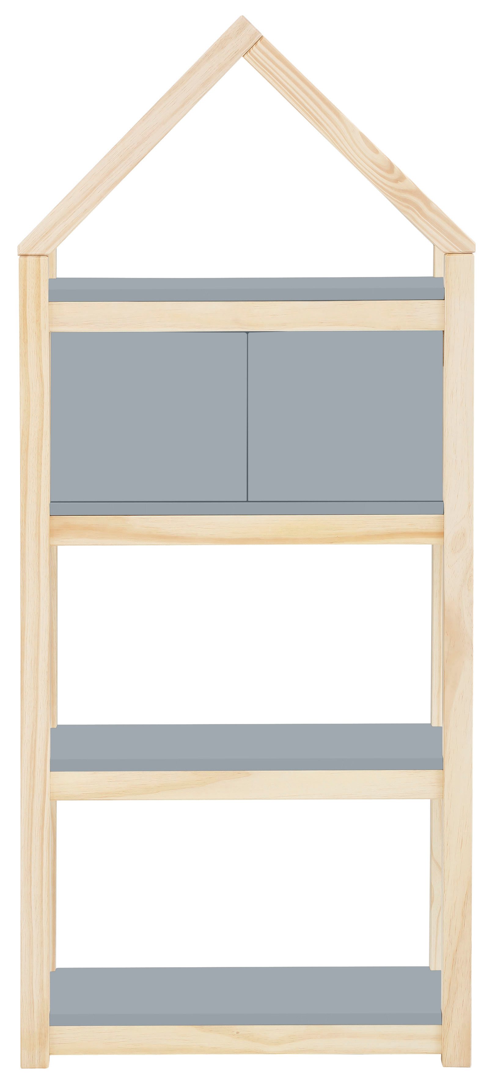 Lüttenhütt Kinderregal Meentje, Boxen, MDF, und aus cm Breite Bücherregal,2 59,5 grau/natur Einlegeböden Boxen