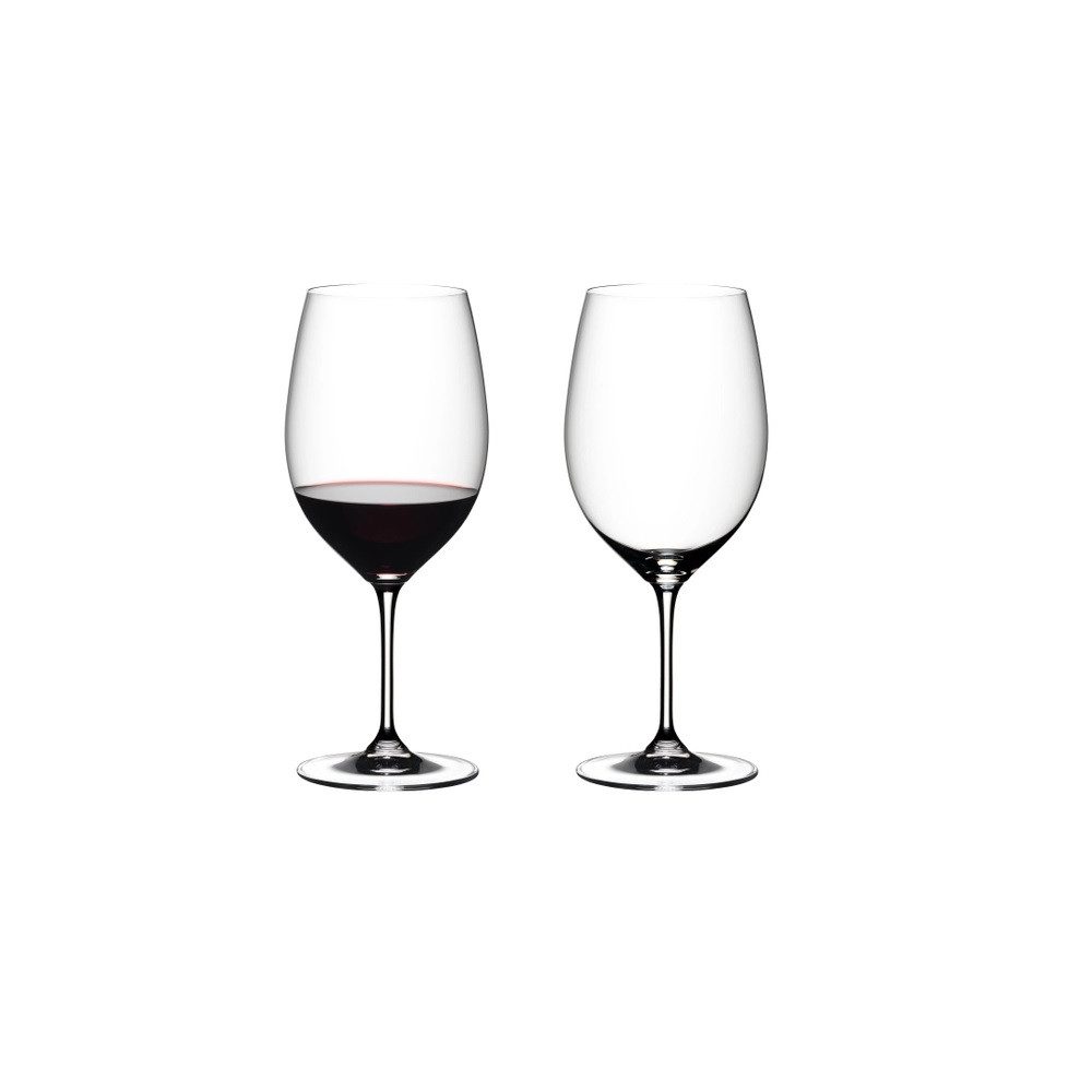 RIEDEL THE WINE GLASS COMPANY Weinglas Riedel Vinum Cabernet Sauvignon/Merlot 650 ml 2er Set, Kristallglas