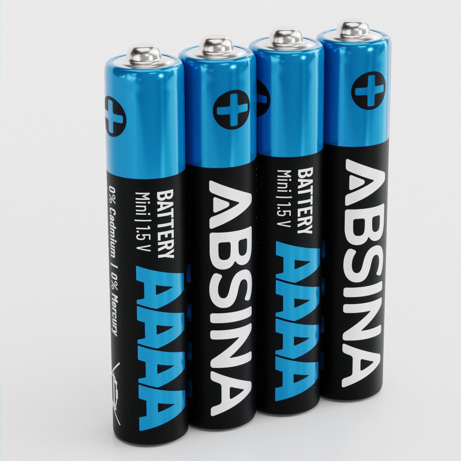 ABSINA 4x AAAA Batterien 1,5V Alkaline LR61, für Surface Pen, Tablet Stift Batterie, (1 St)