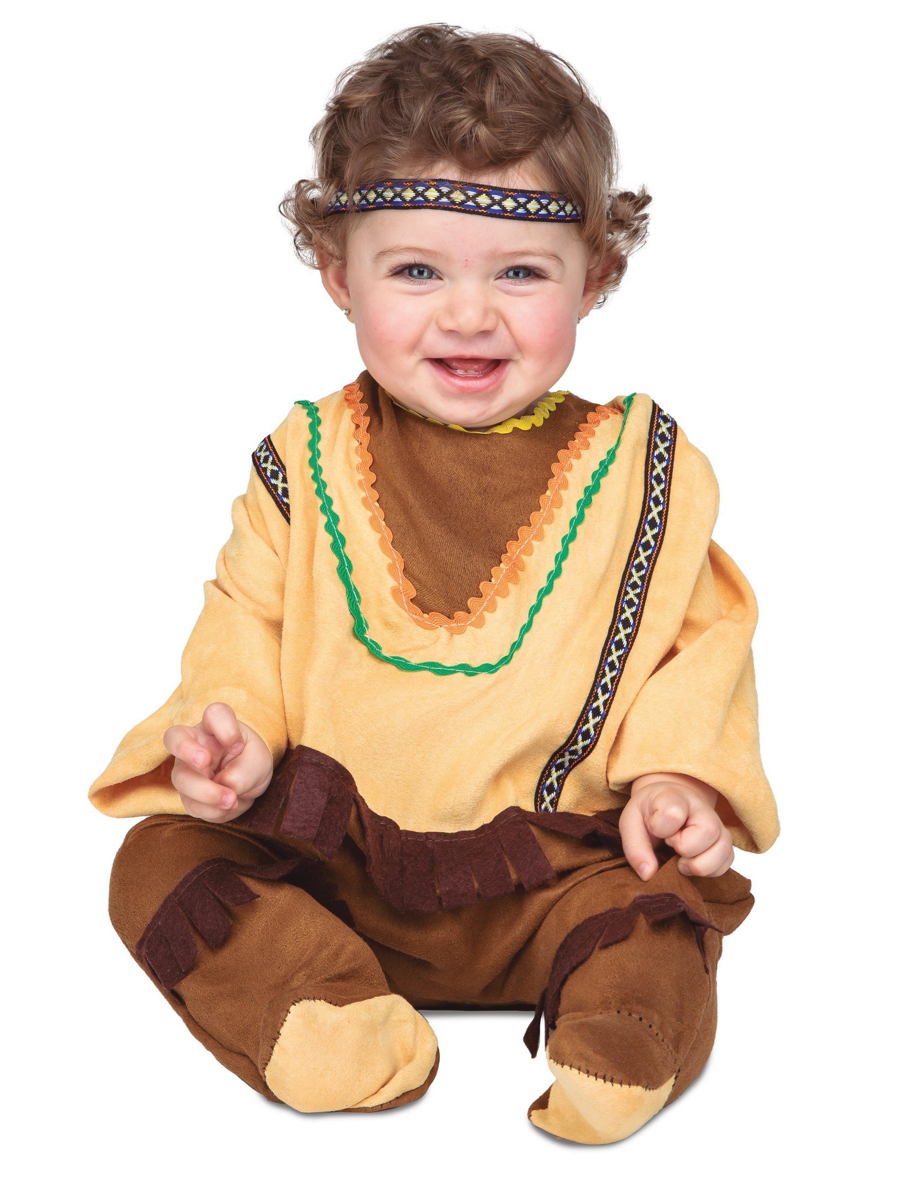Viving Costumes Cowboy-Kostüm -Kostüm für Babys Faschingskostüm braun